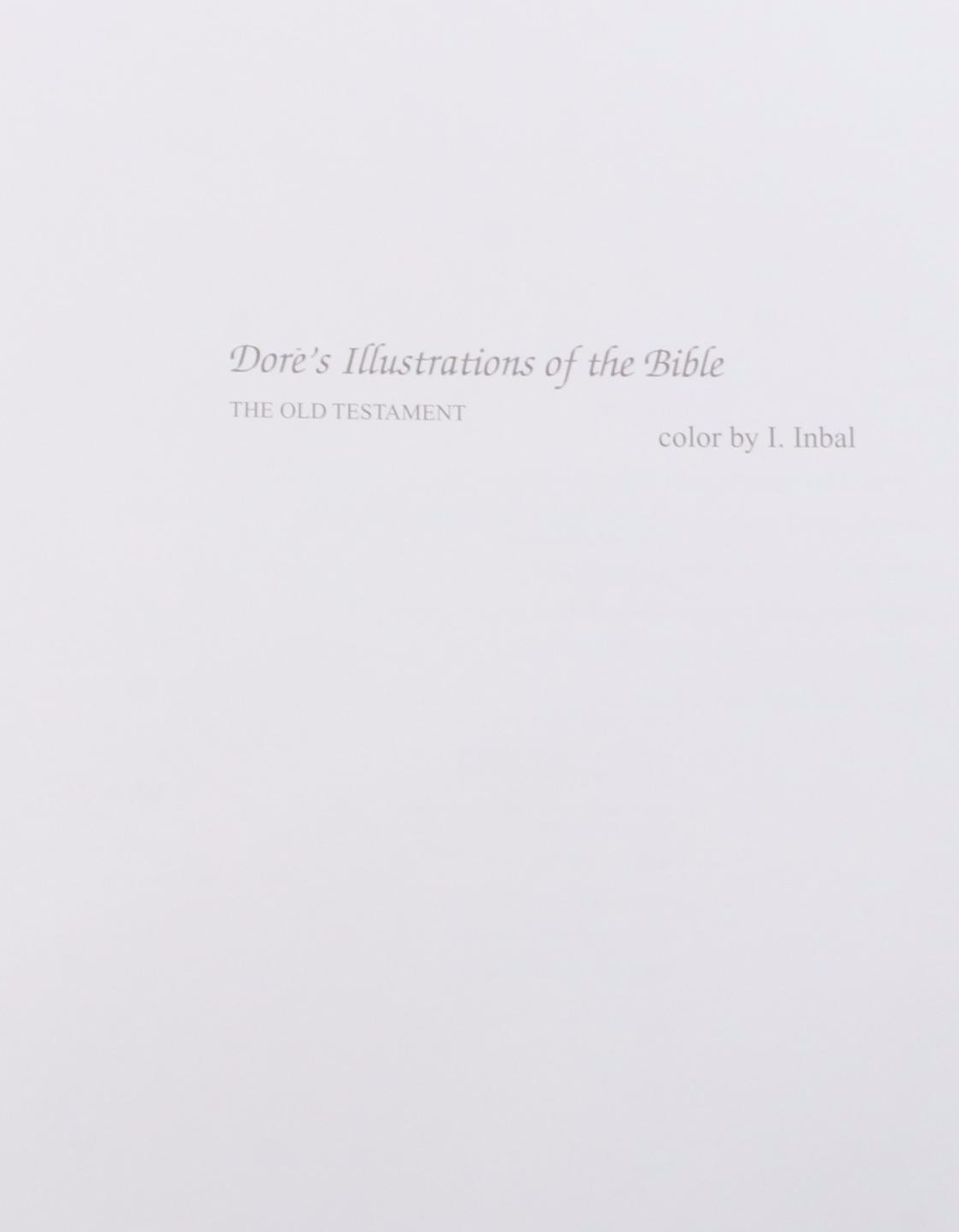 "Doré's Illustrations of the Bible: The Old Testament" by Isaac Inbal, 2000