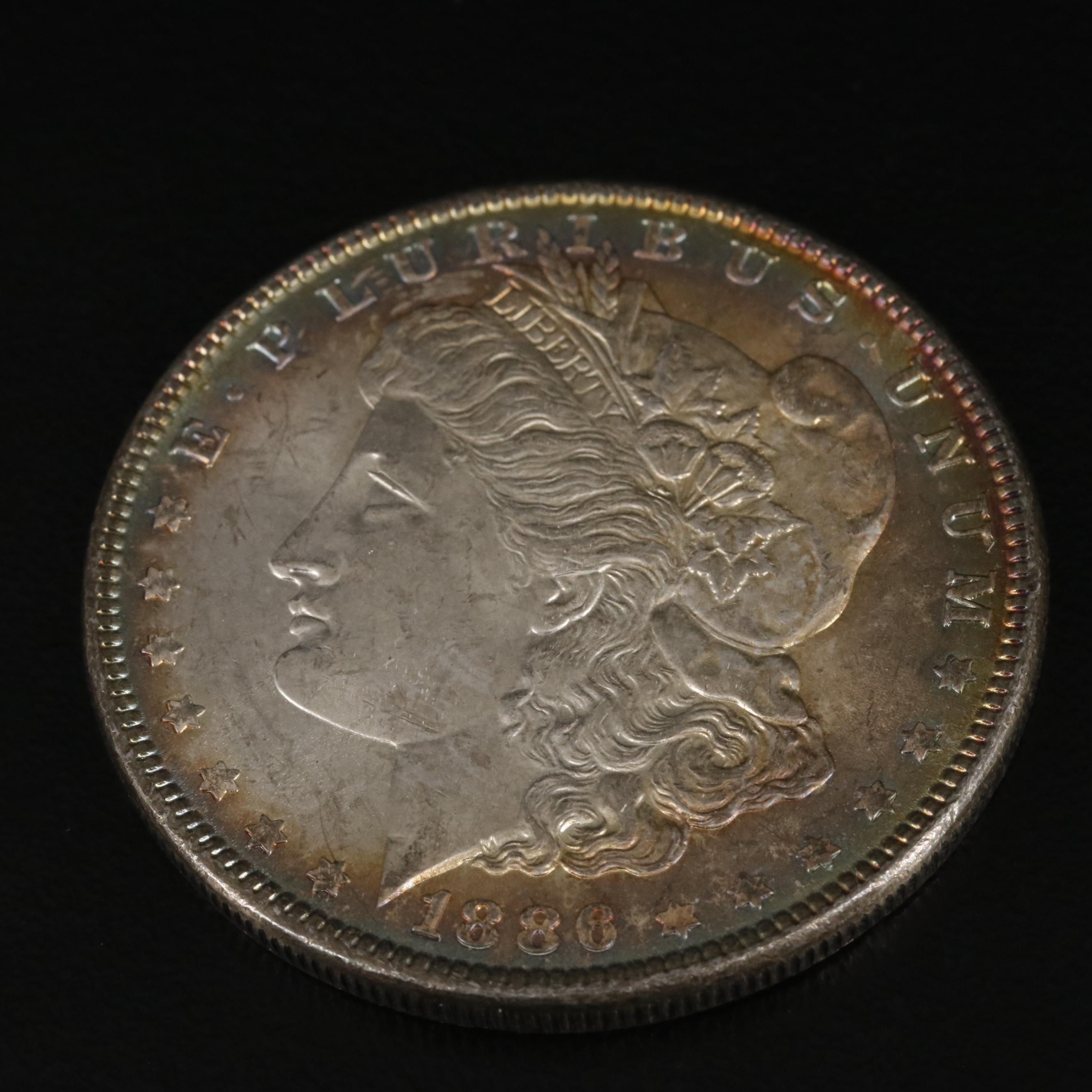 1886 and 1887 Uncirculated Morgan Silver Dollars