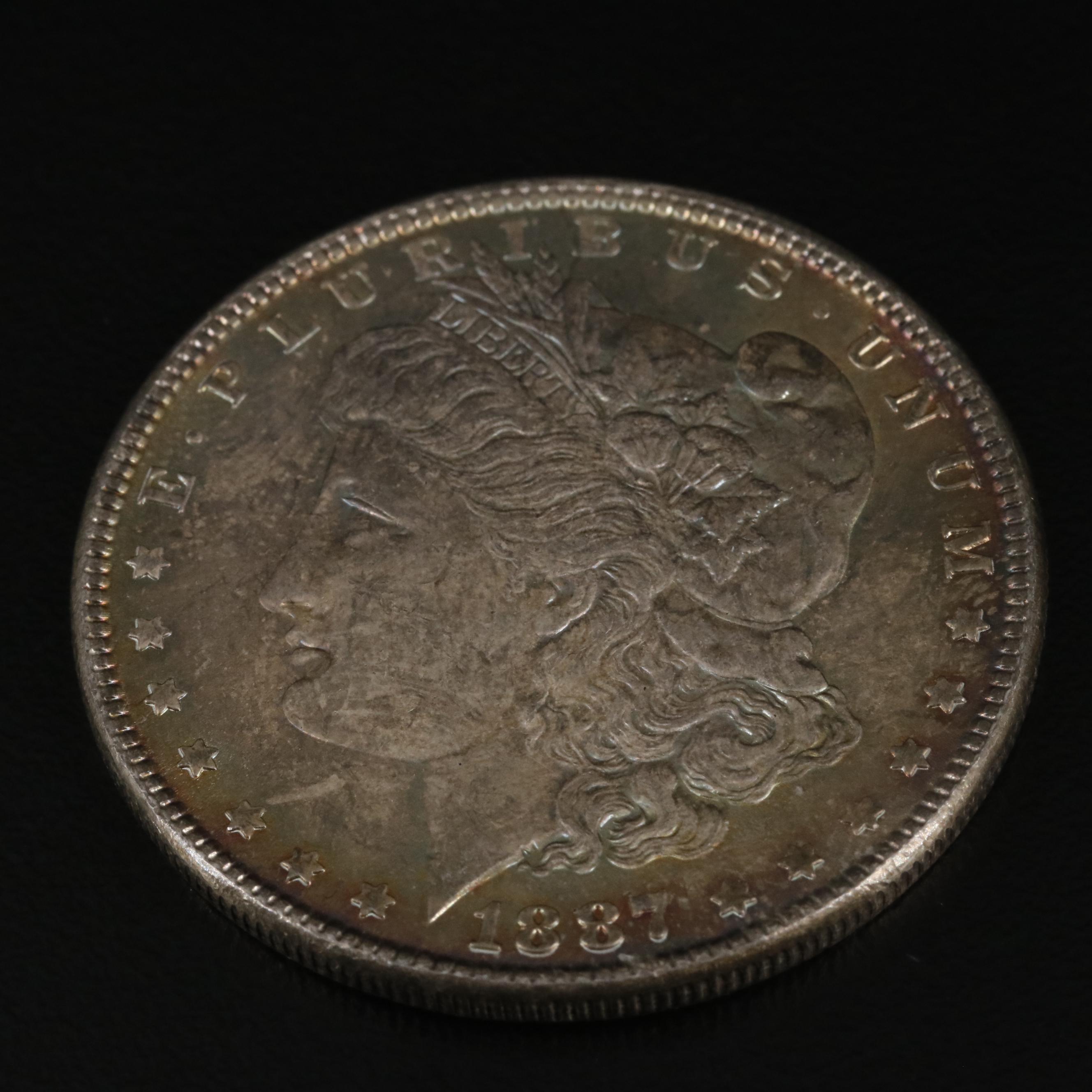 1886 and 1887 Uncirculated Morgan Silver Dollars