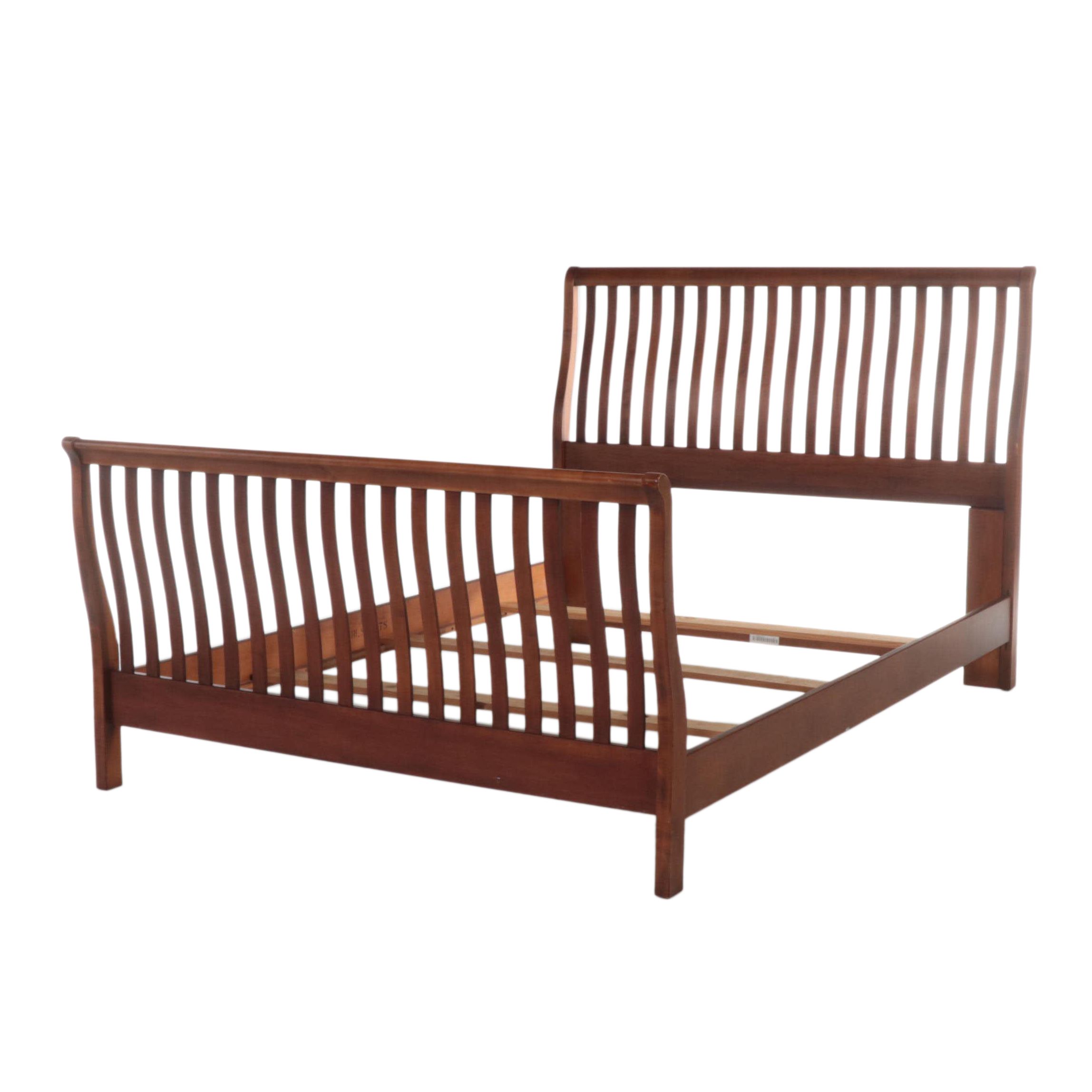 Mission Style Sleigh Bed Frame EBTH