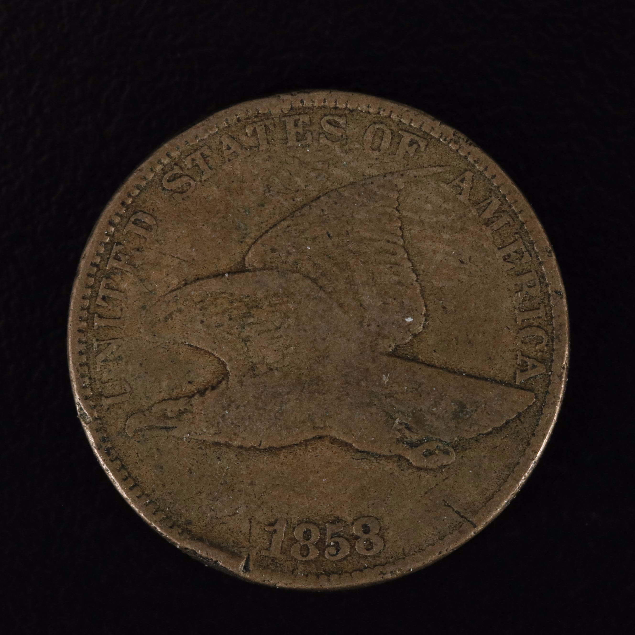 Four Flying Eagle Cents