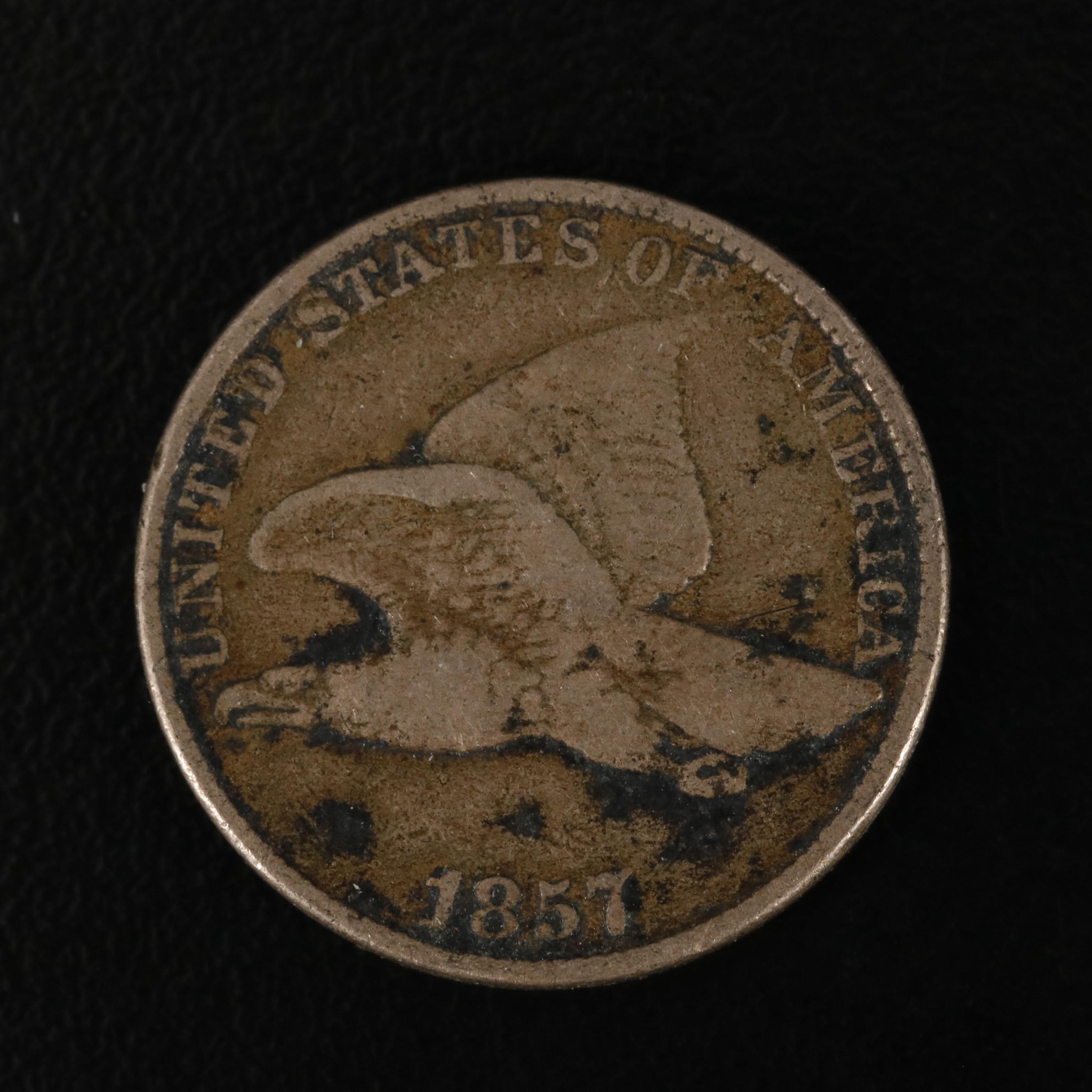 Four Flying Eagle Cents