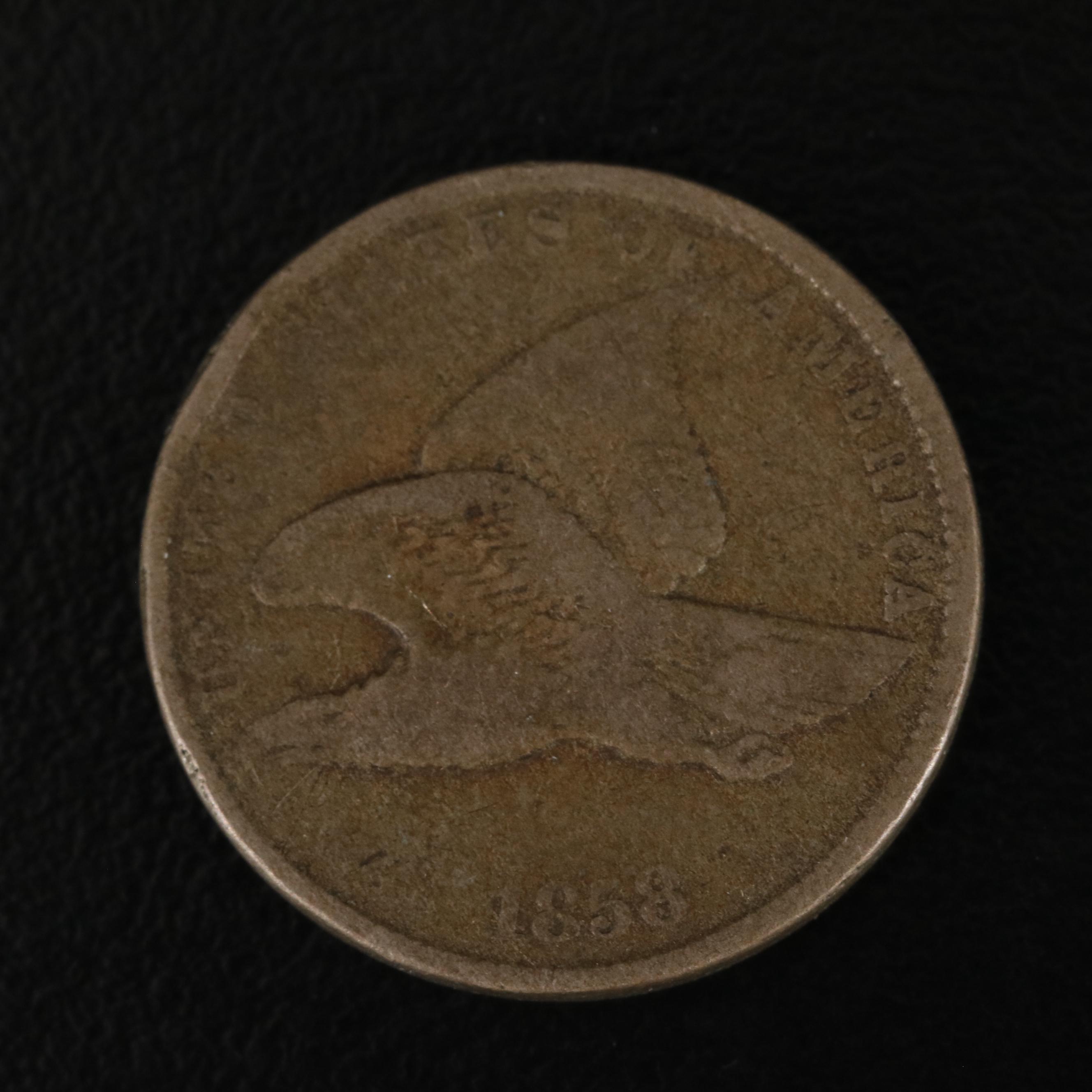 Four Flying Eagle Cents