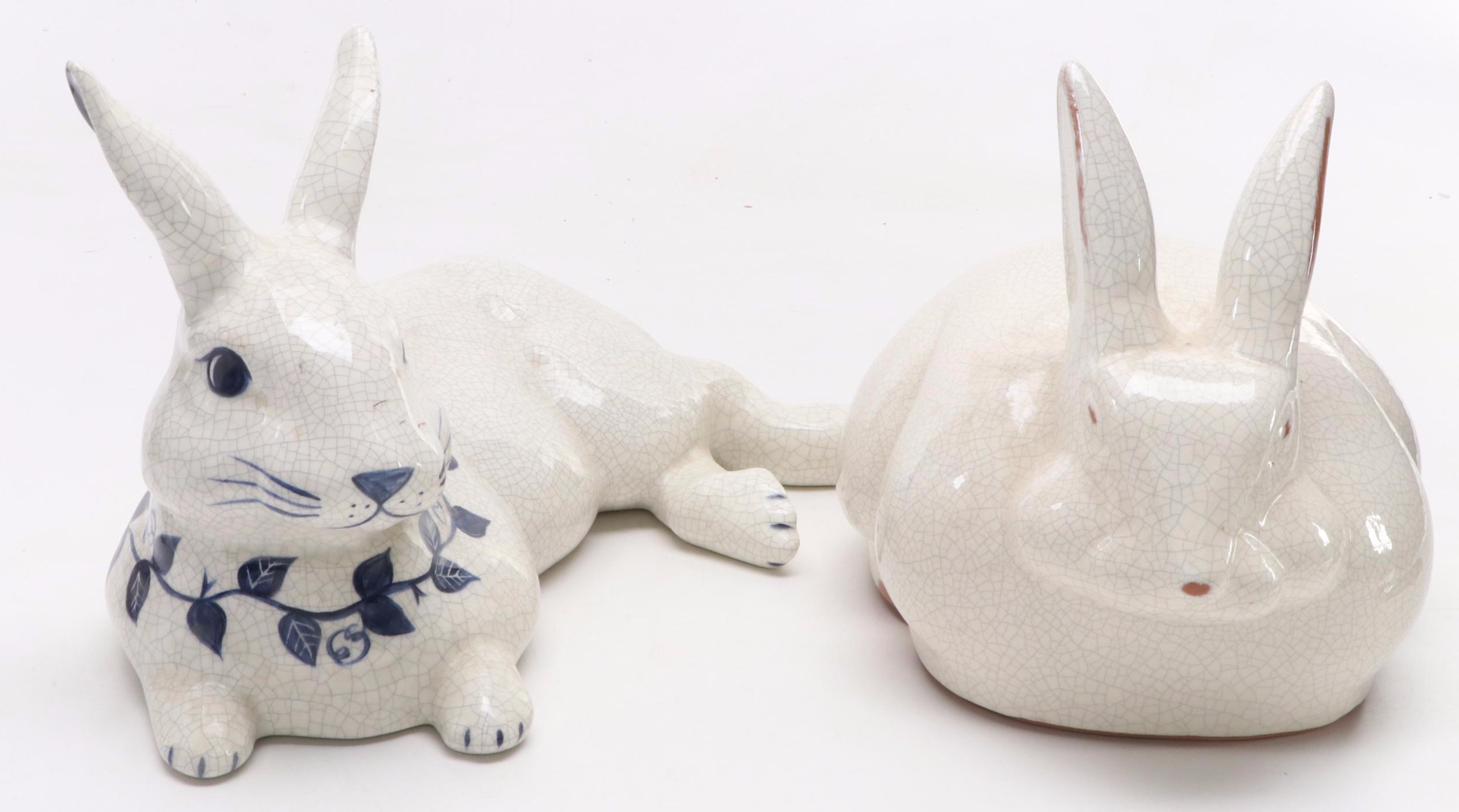 Ceramic Rabbit Figurines