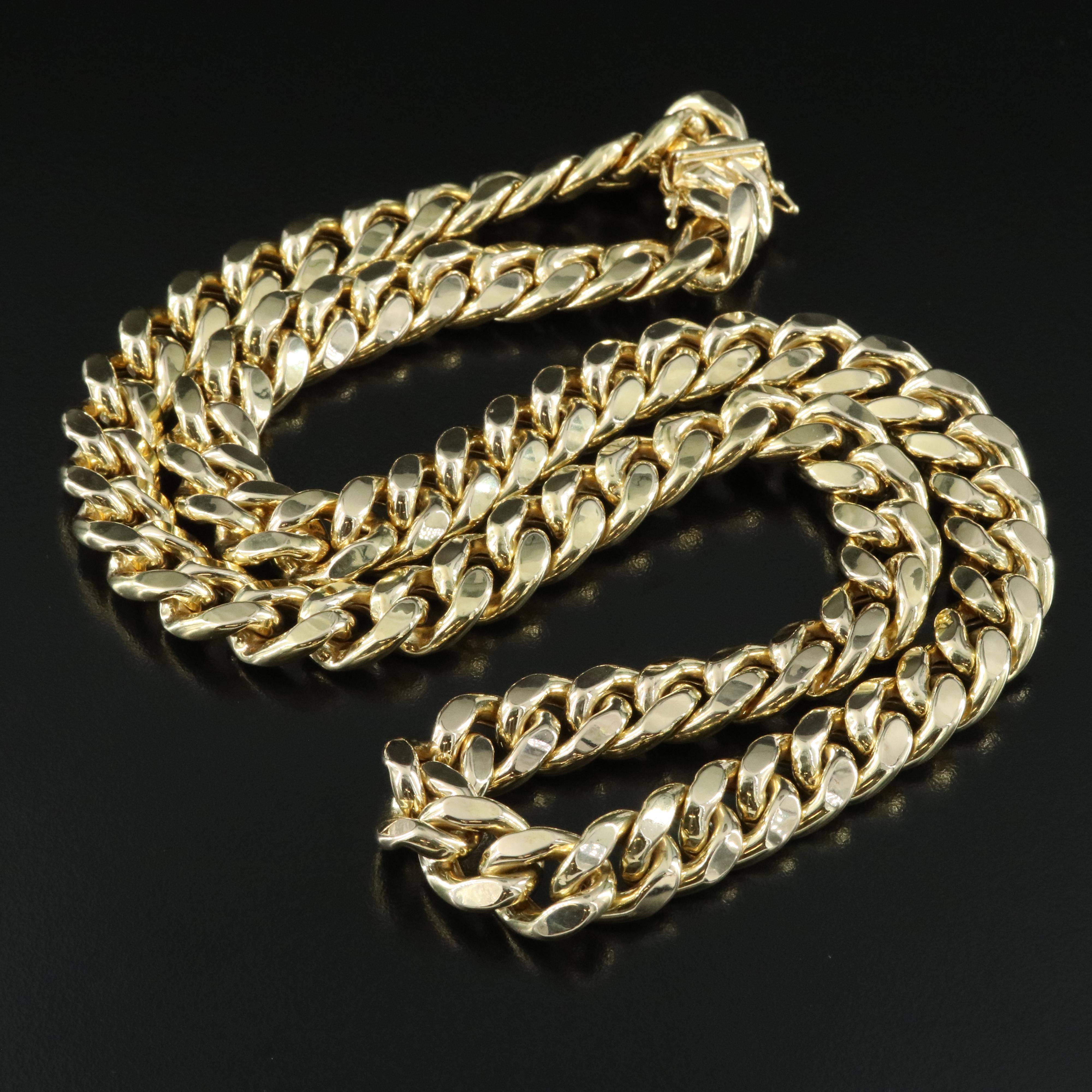 10K Curb Link Chain Necklace
