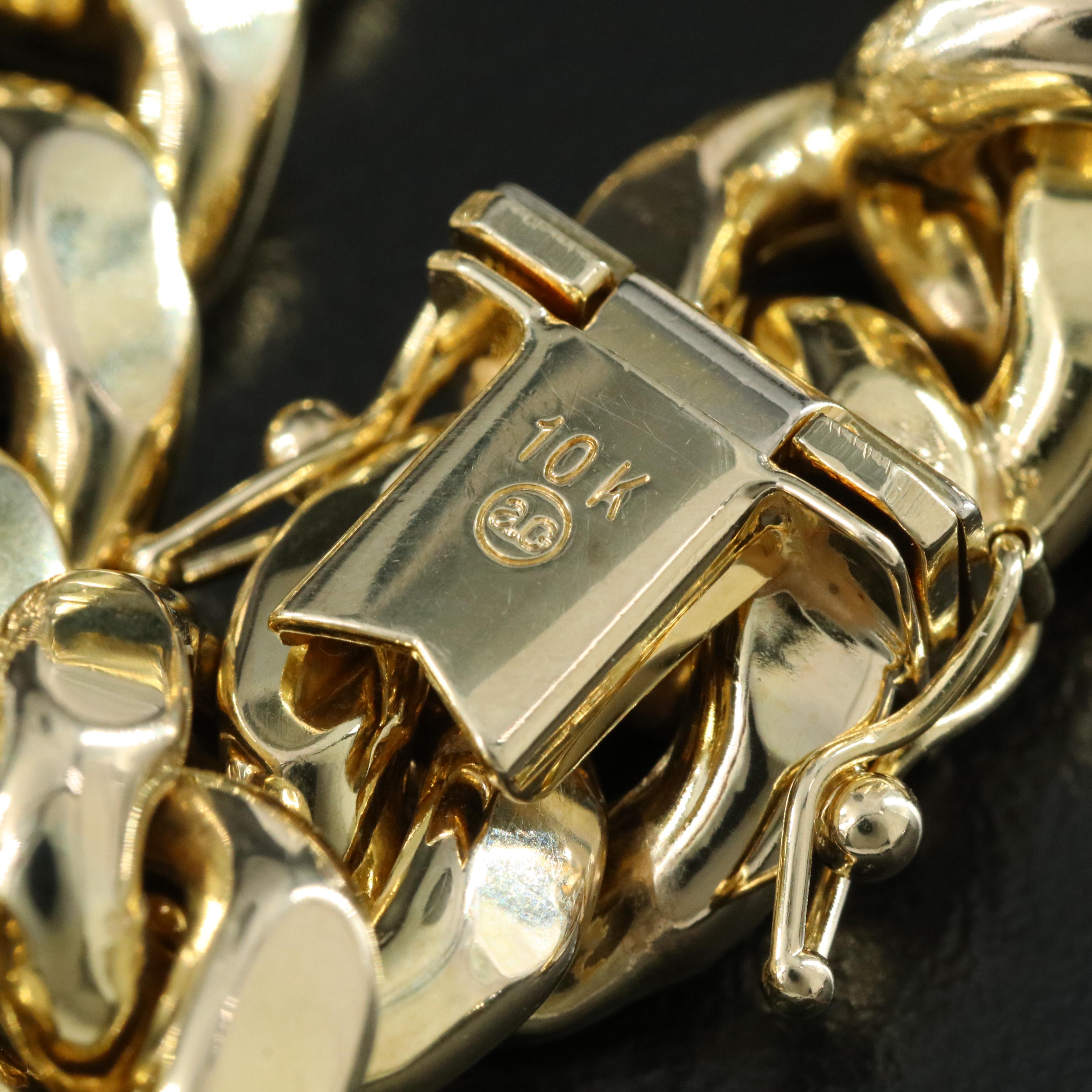 10K Curb Link Chain Necklace