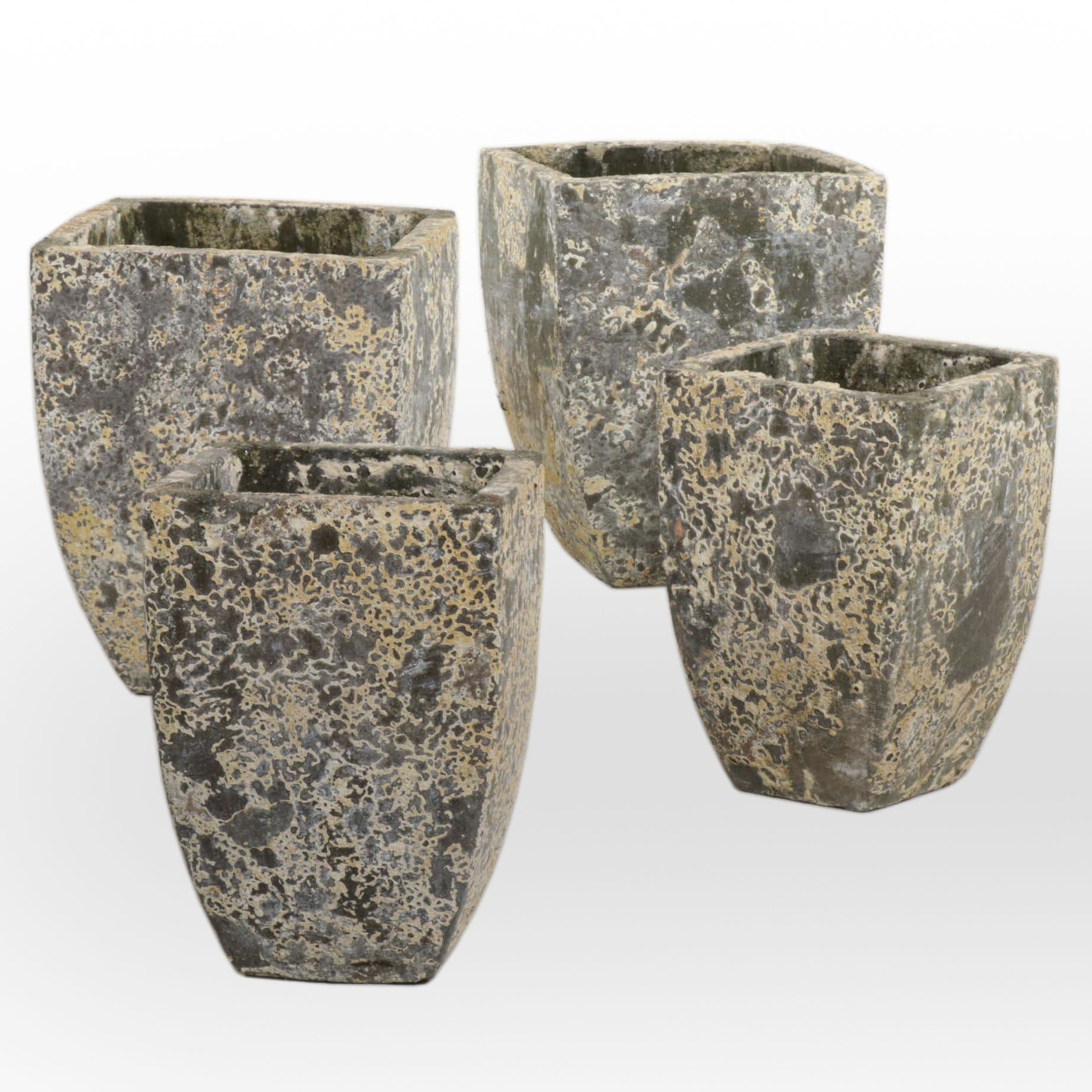 Contemporary Cast Concrete Garden Planters