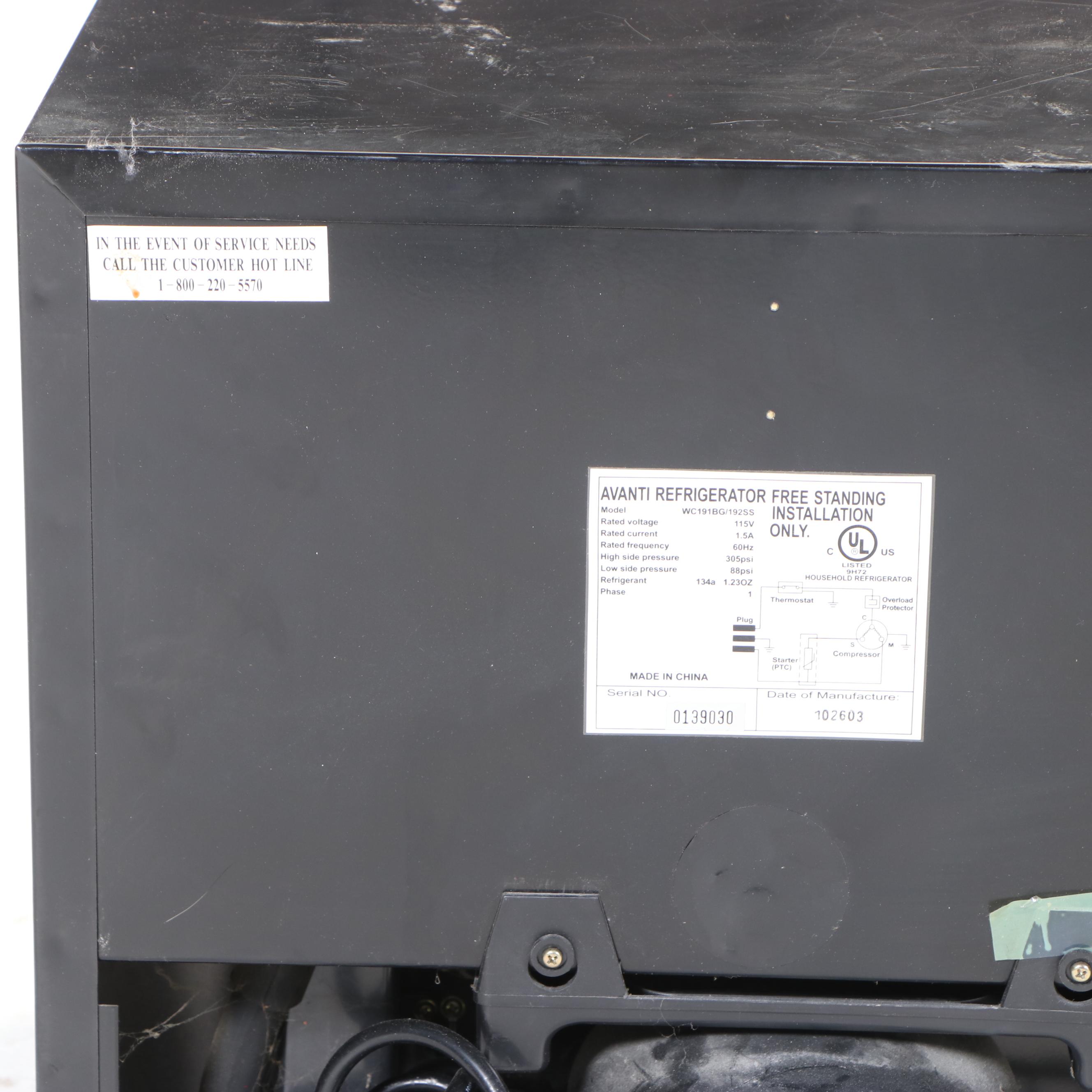 Avanti Mini Refrigerator