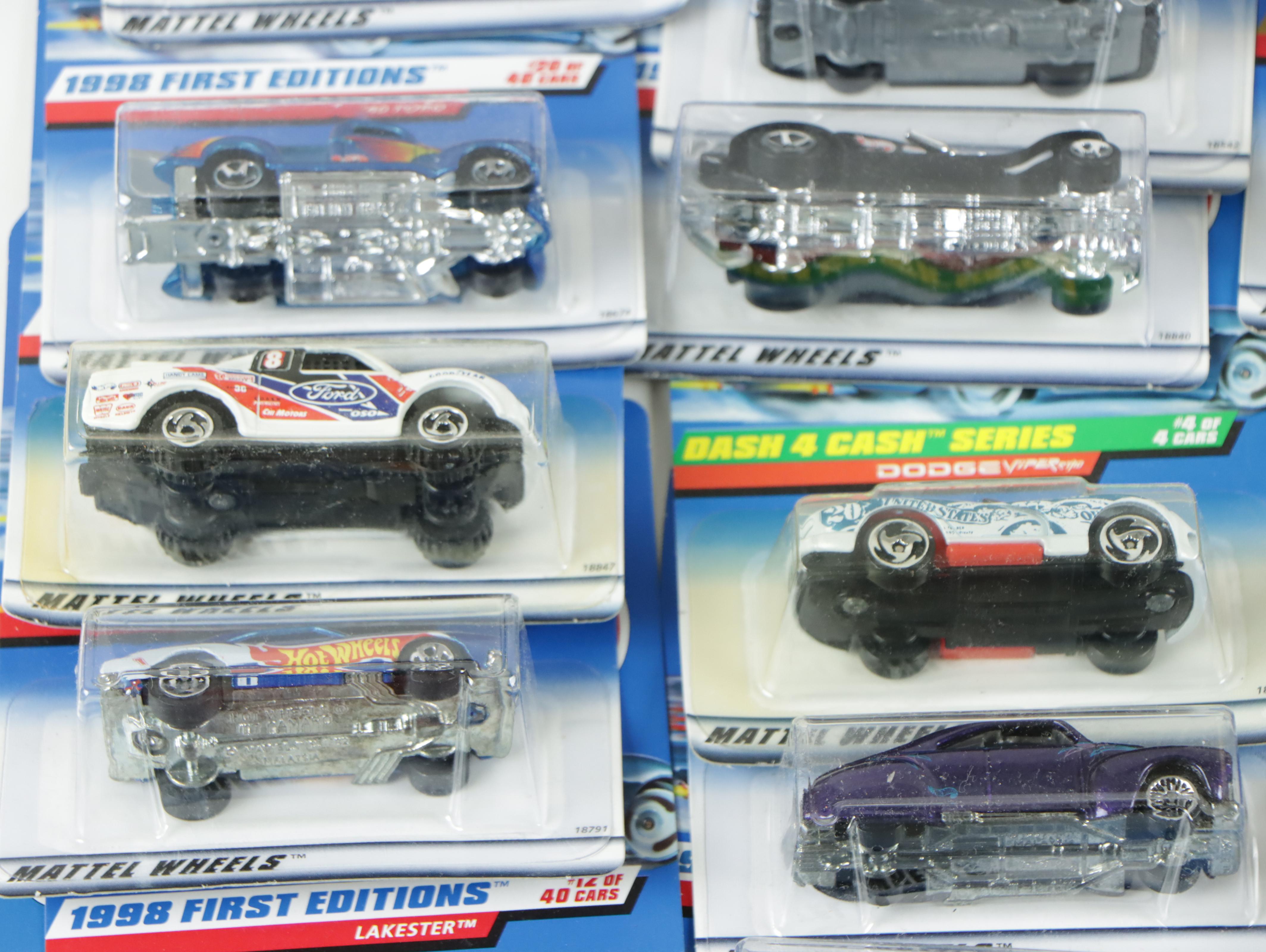 Mattel Hot Wheels 1998 First Editions and Other Hot Wheels Toy Cars