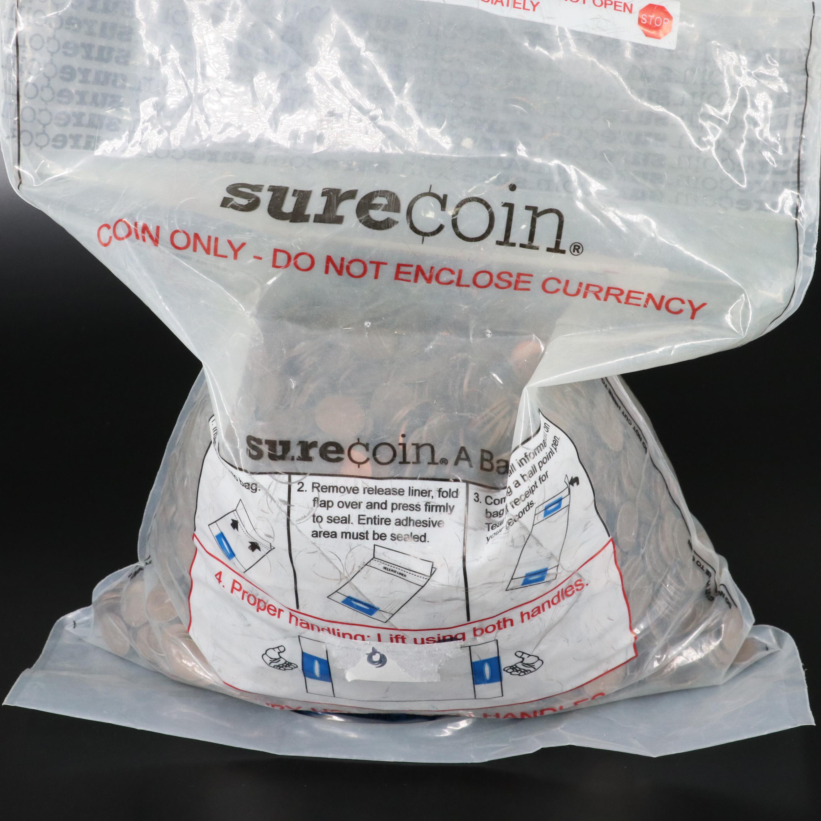 Sealed Bag of 5000 Wheat Cents