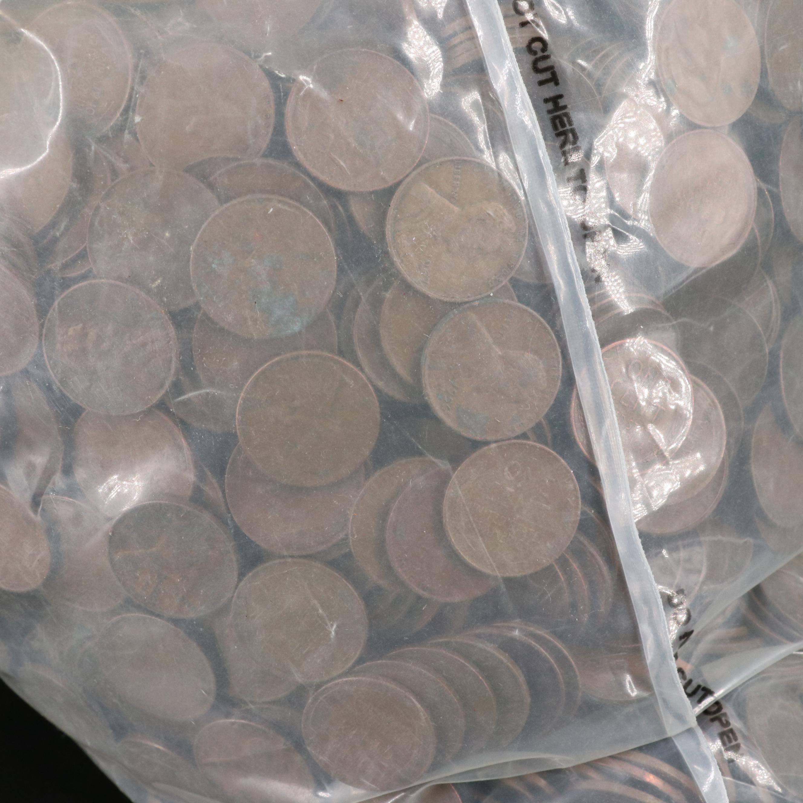 Sealed Bag of 5000 Wheat Cents