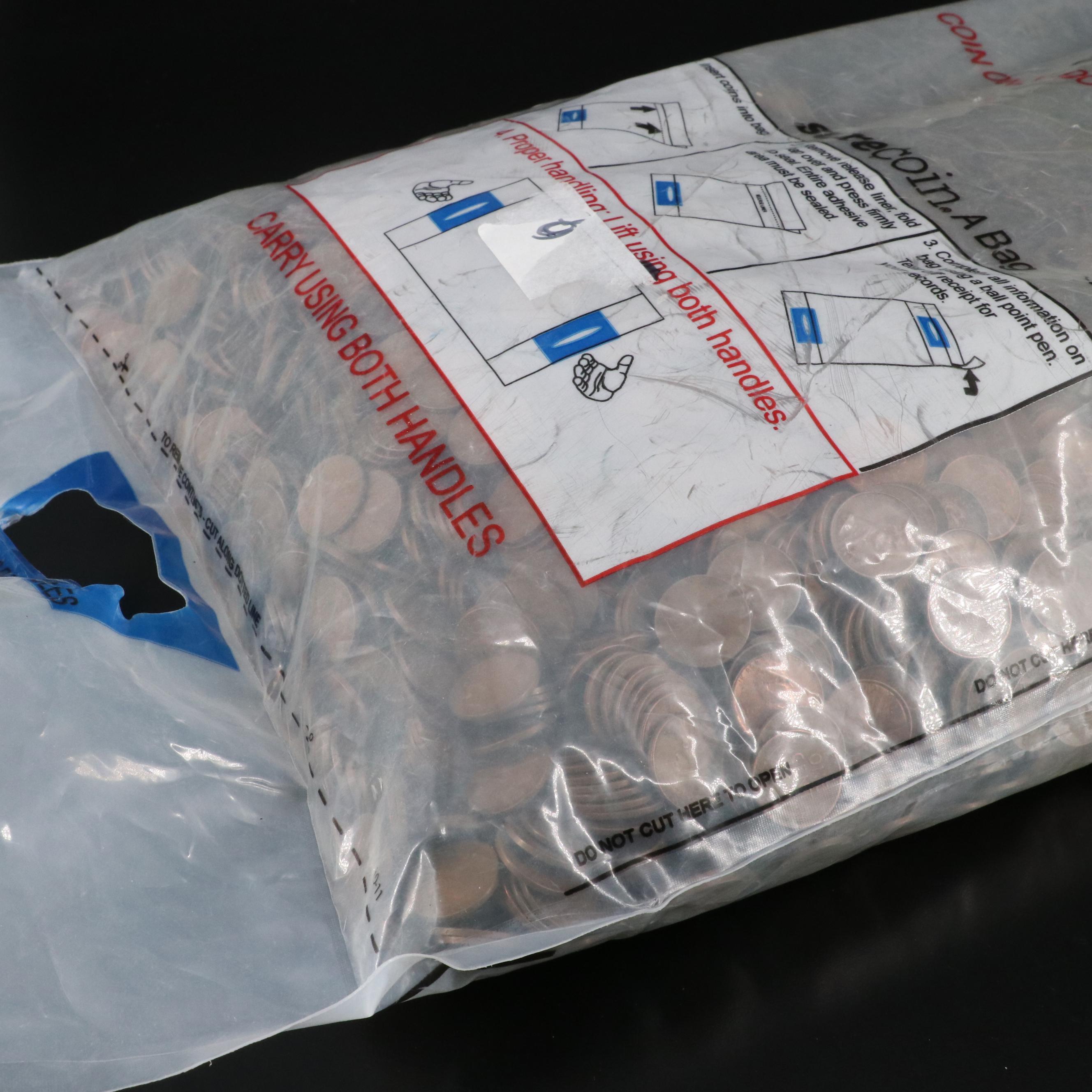 Sealed Bag of 5000 Wheat Cents