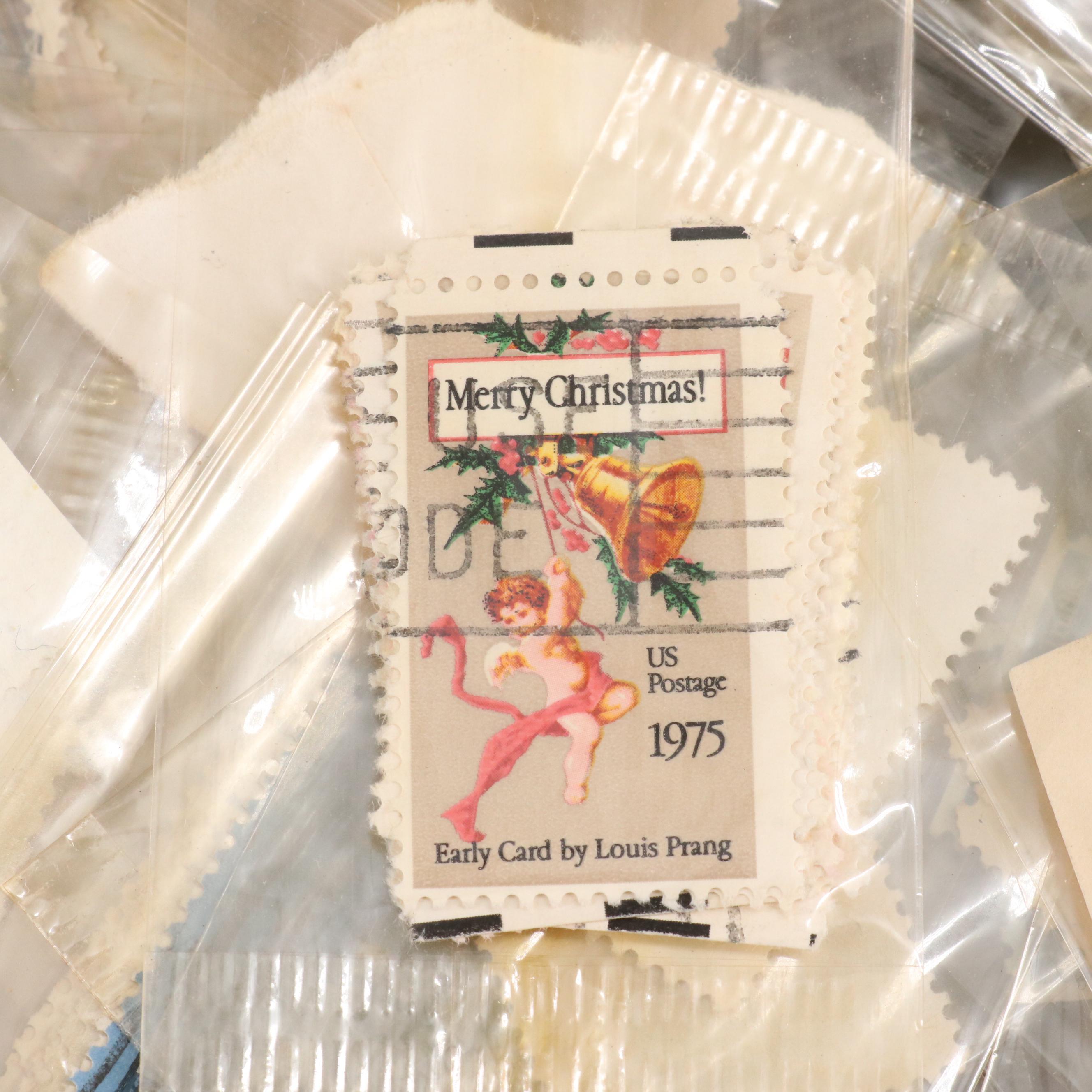 Large Assortment of Single U.S. Postage Stamps