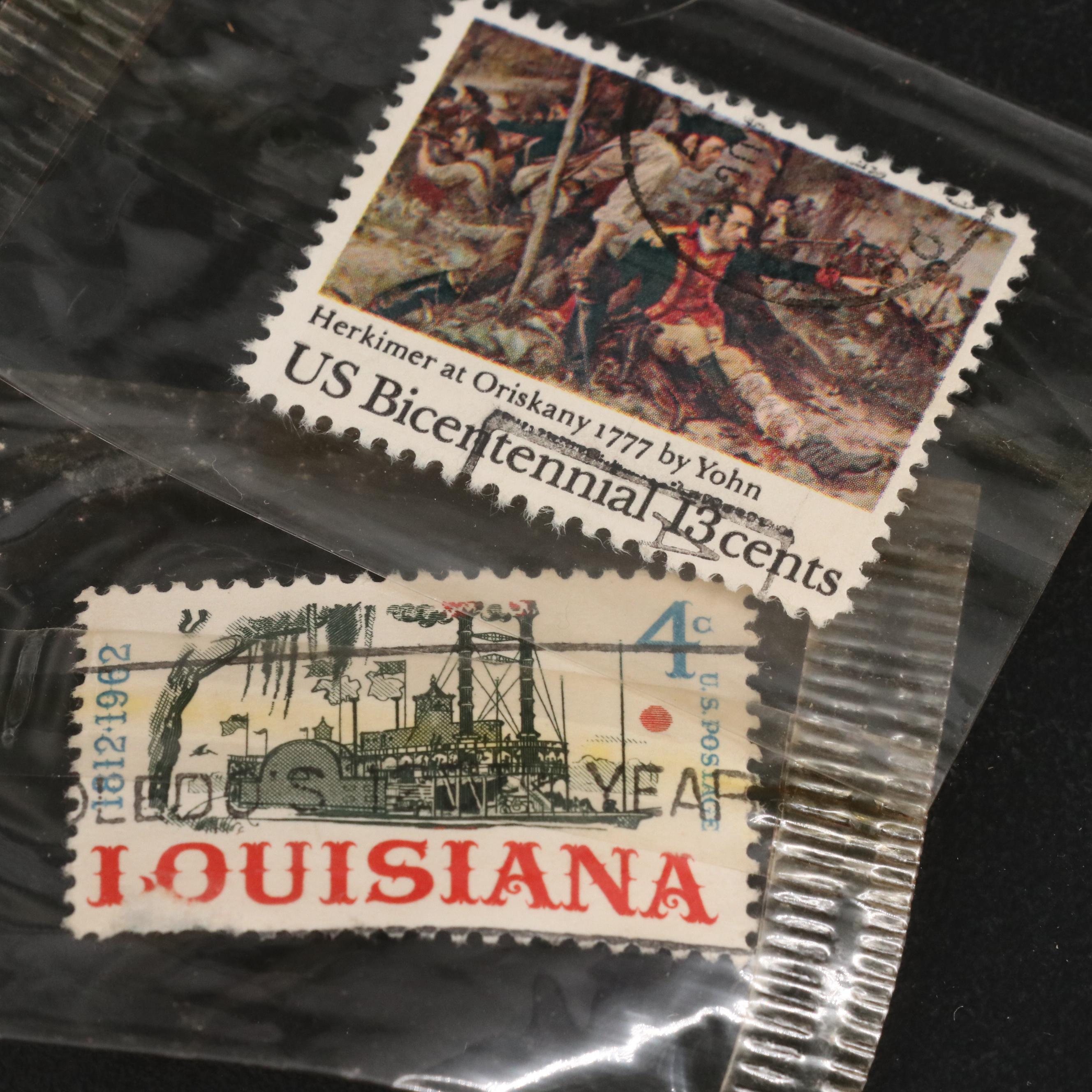 Large Assortment of Single U.S. Postage Stamps