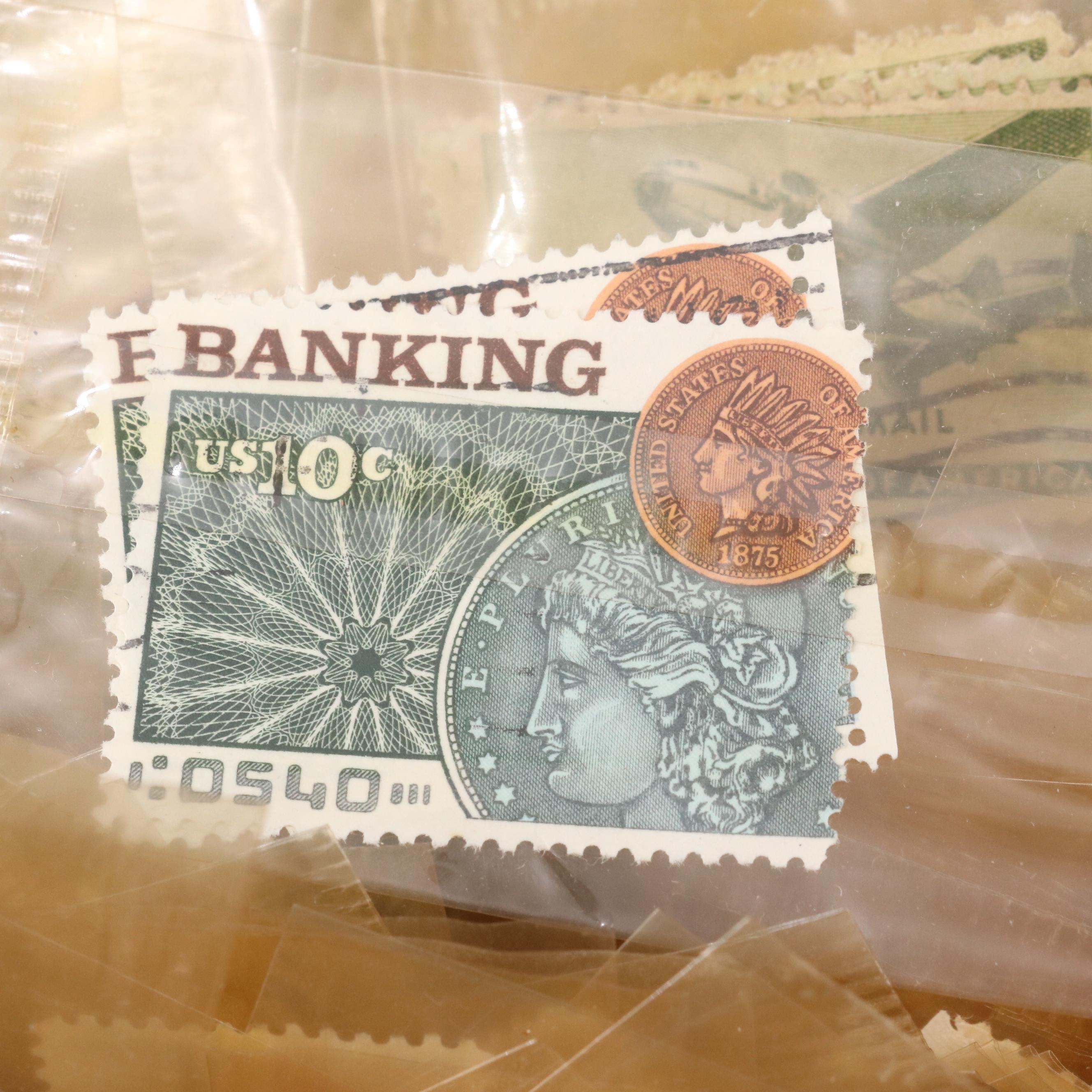 Large Assortment of Single U.S. Postage Stamps