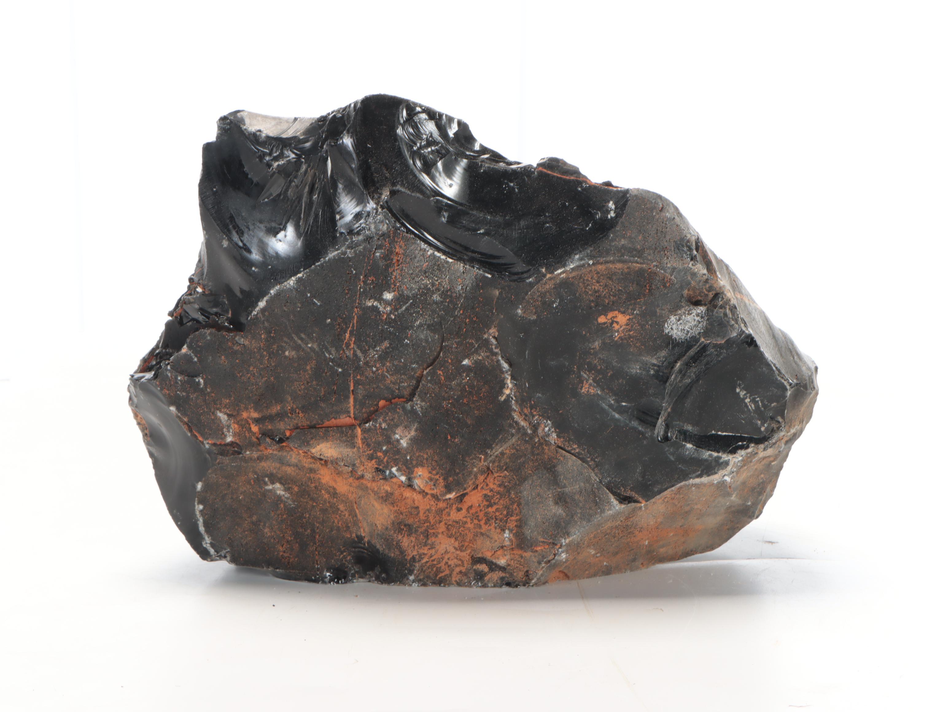 Raw Obsidian and Glass Specimens