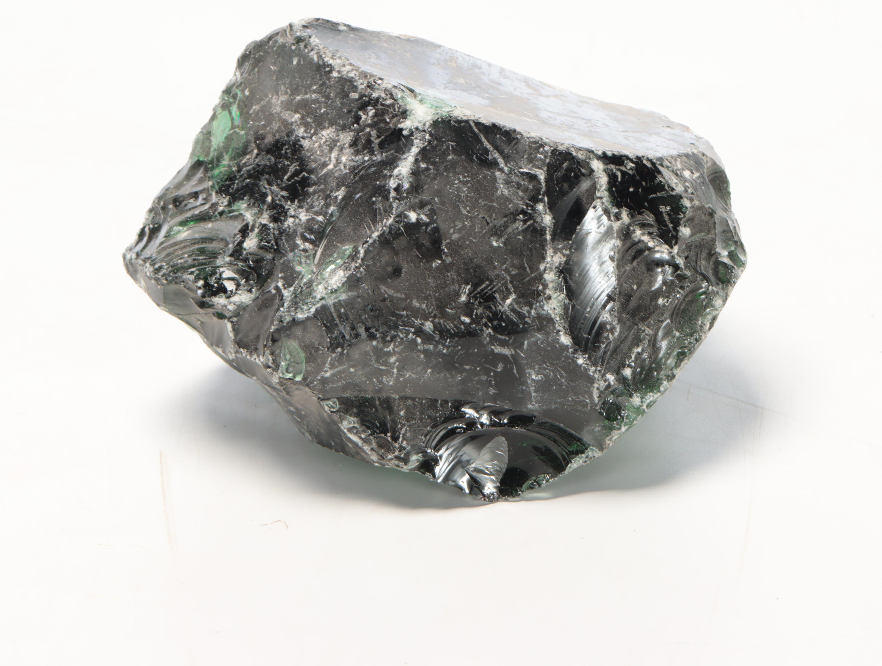 Raw Obsidian and Glass Specimens