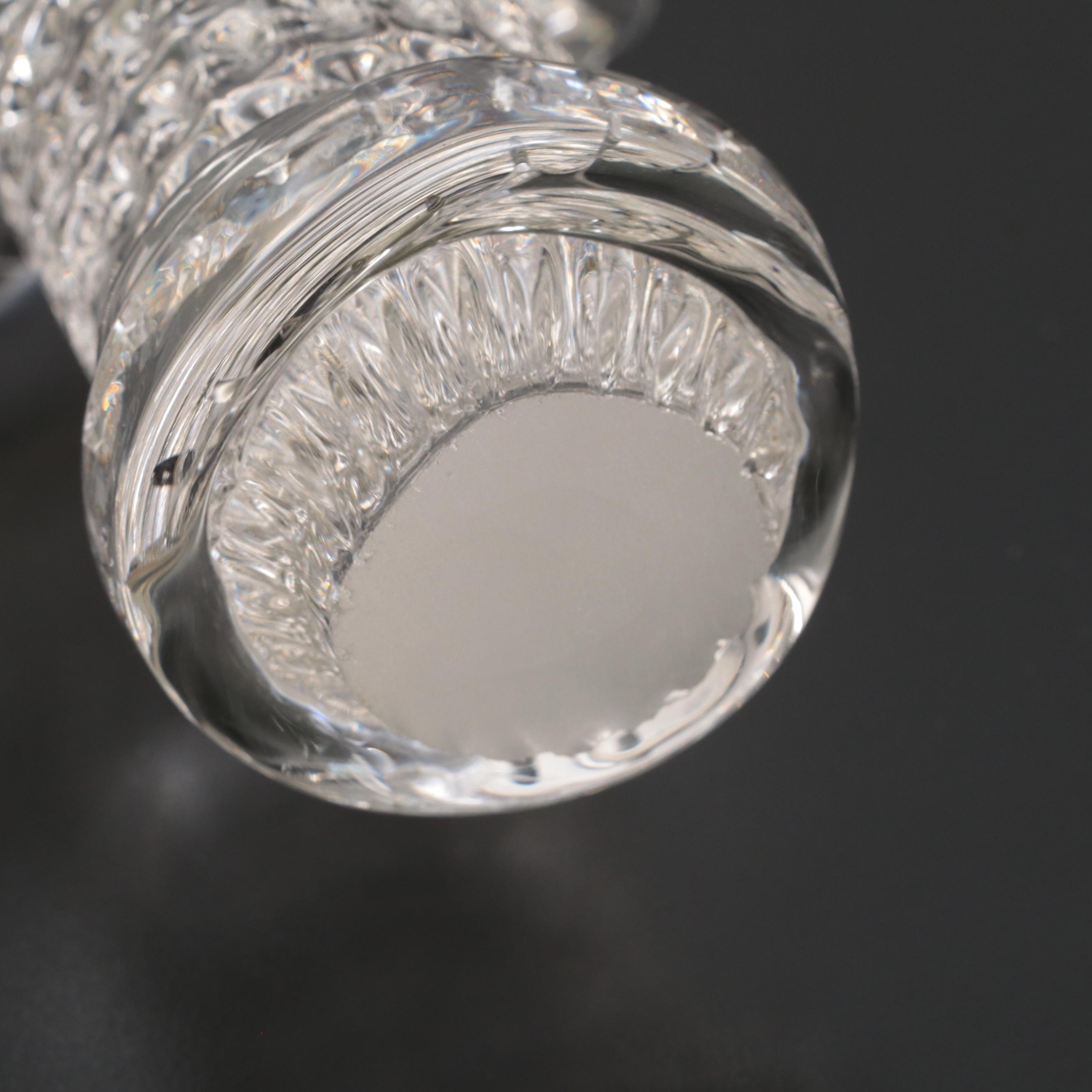 Handcrafted Clear Studio Art Glass Sword Sculpture