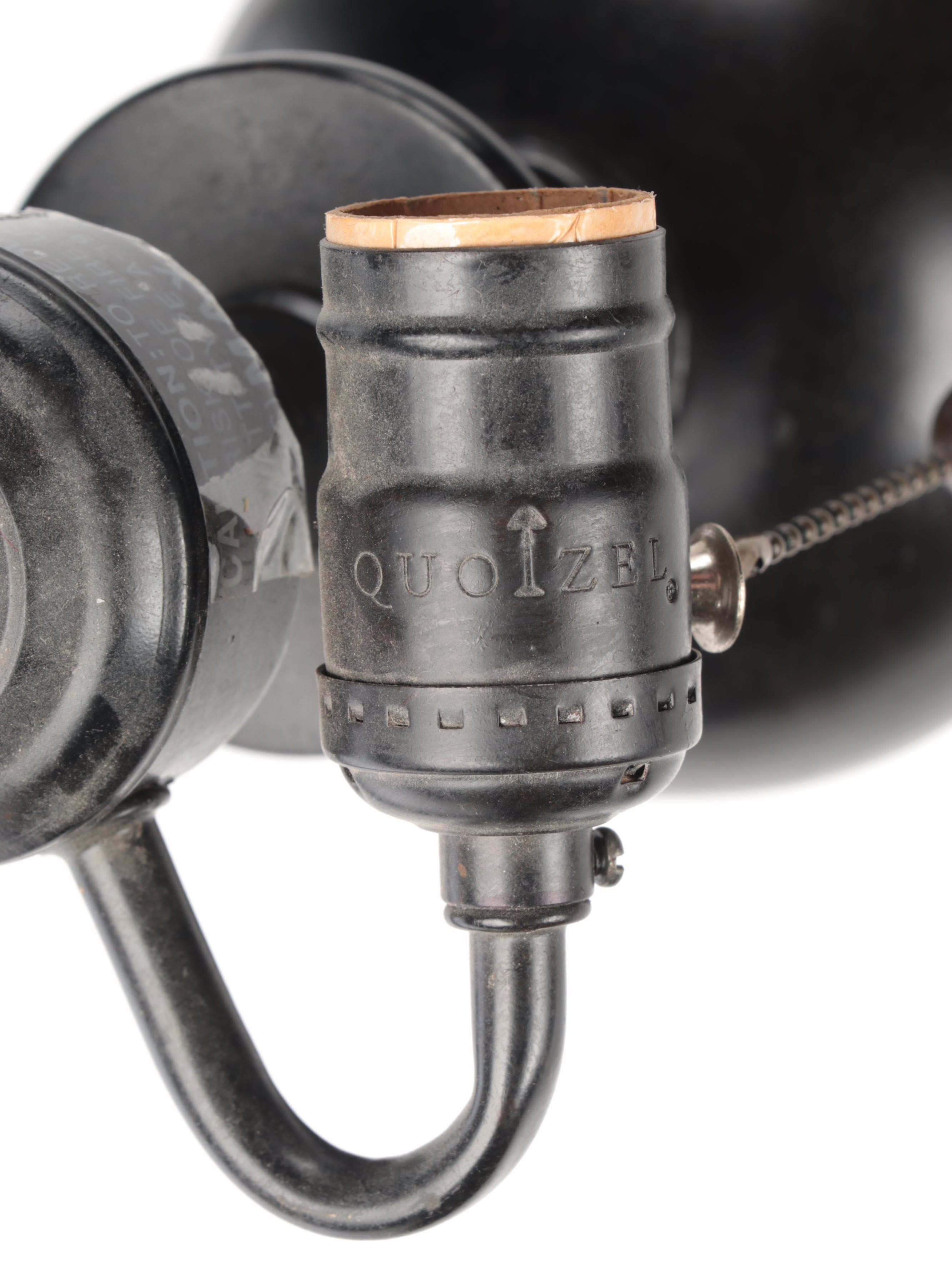 Quoizel Arts & Crafts Style Table Lamp with Stained Glass Shade