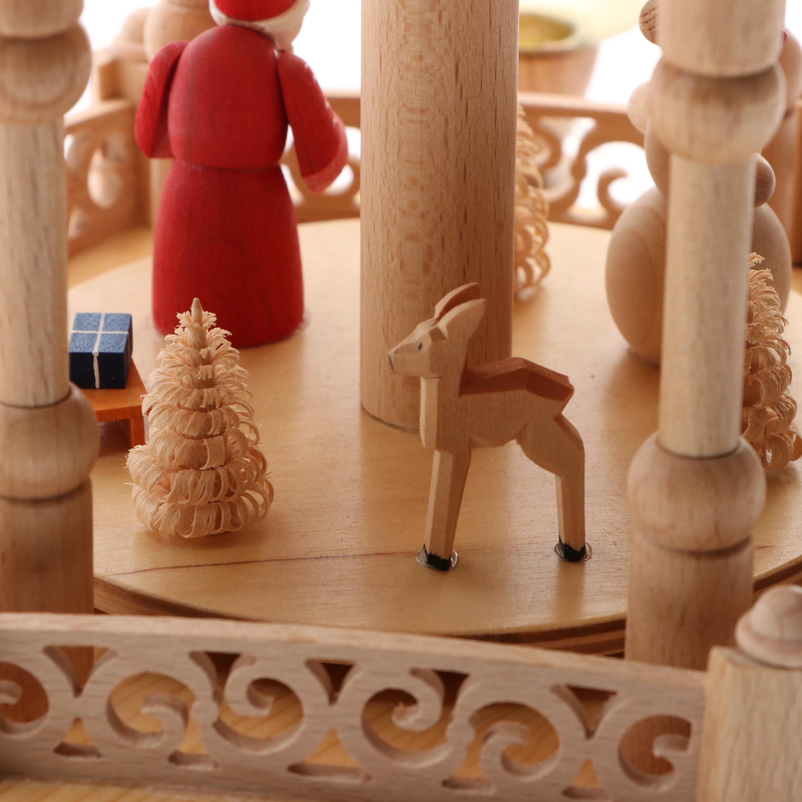 Erzgebirgische Volkskunst Seiffen Wooden Christmas Pyramid