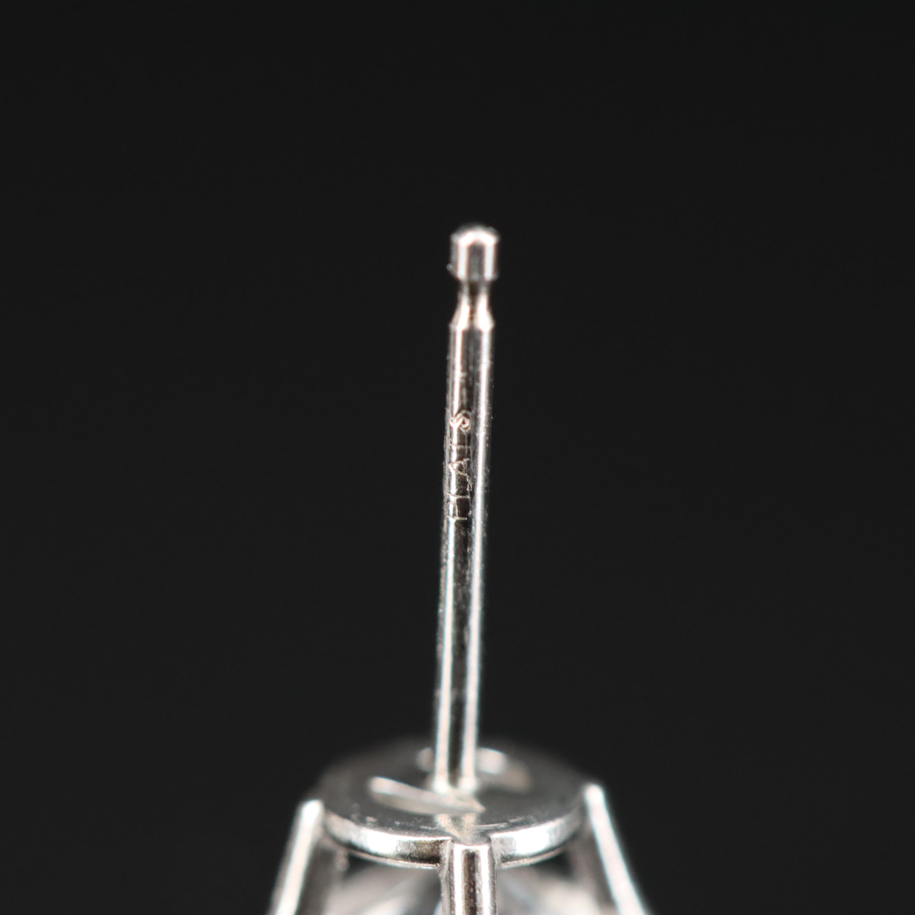 Platinum 2.00 CTW Diamond Stud Earrings with GIA eReports