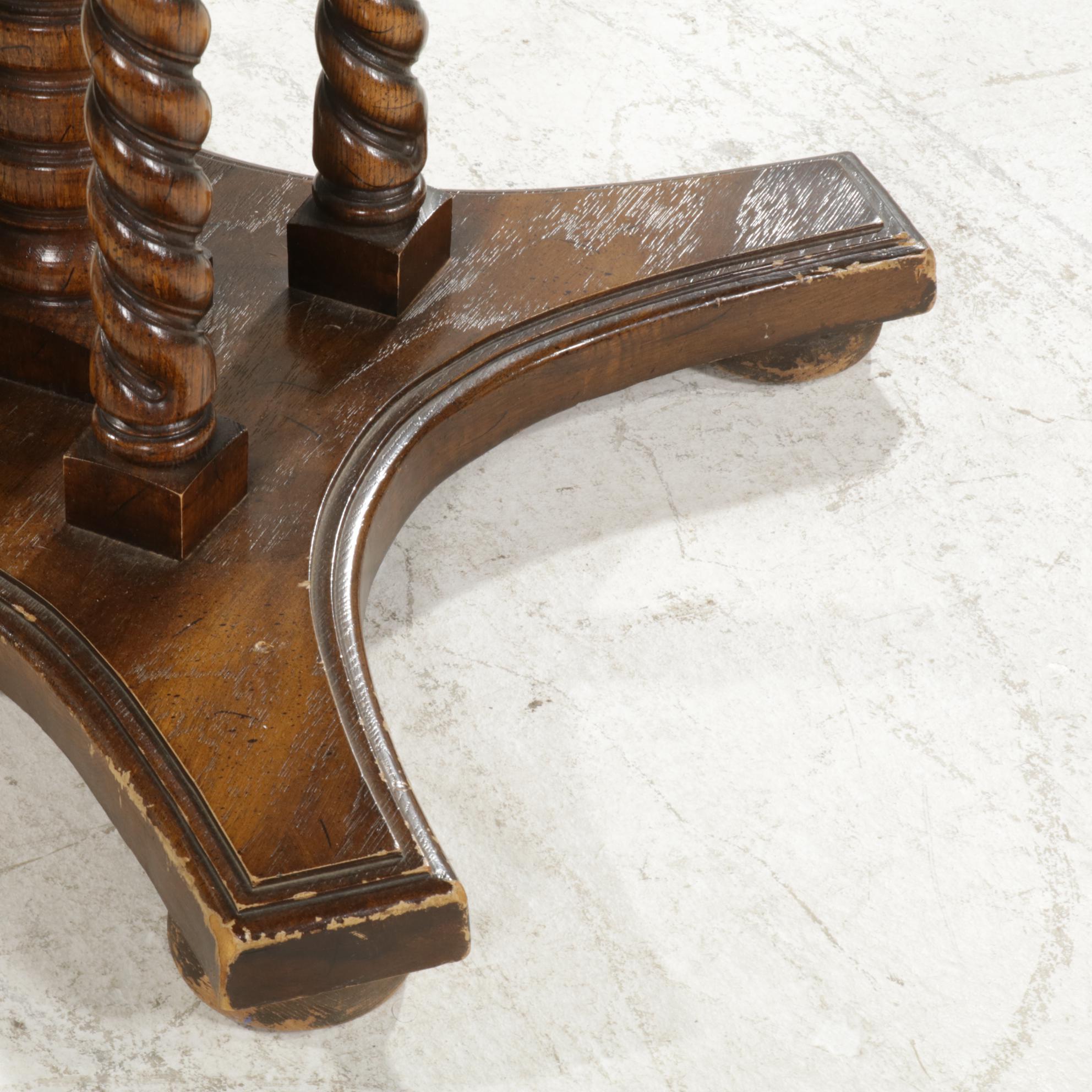 Wood, Laminate and Black Vinyl Seven-Piece Games Table Set, 1970s