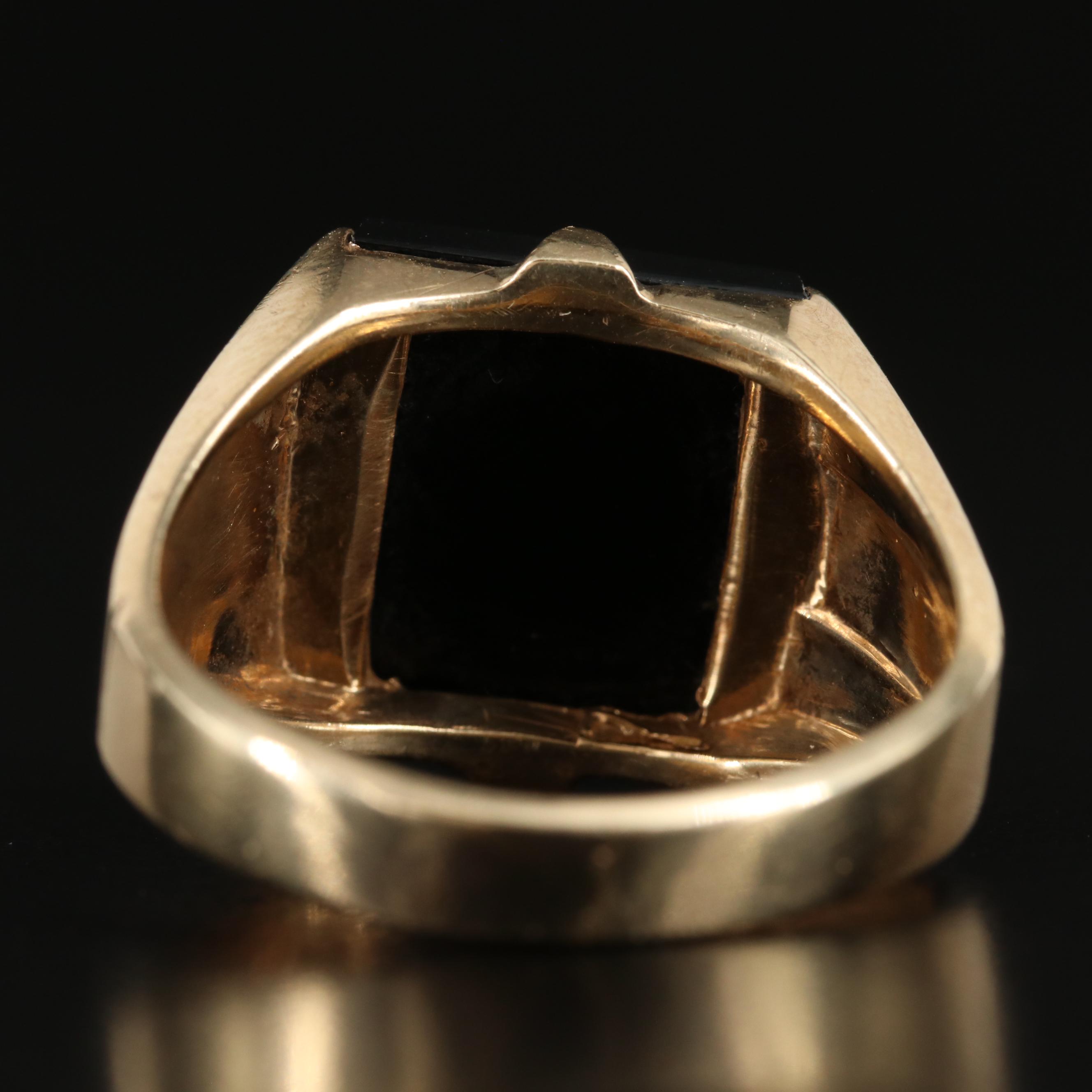 10K Black Onyx Ring
