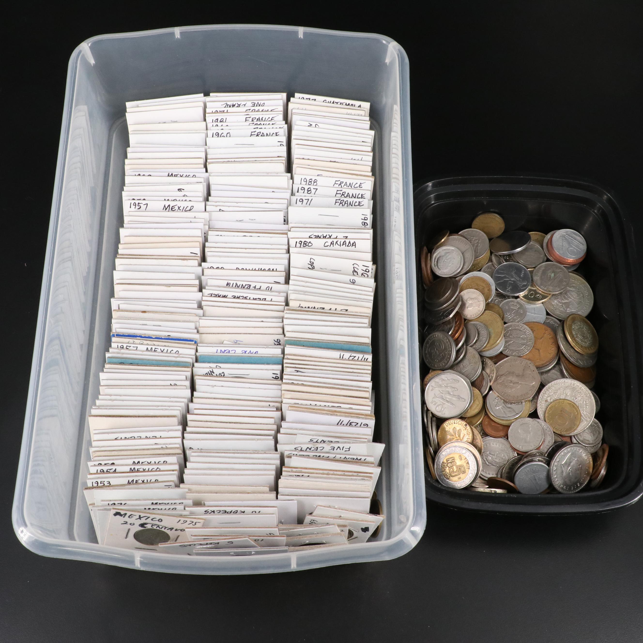 Group of Over 350 Foreign Coins