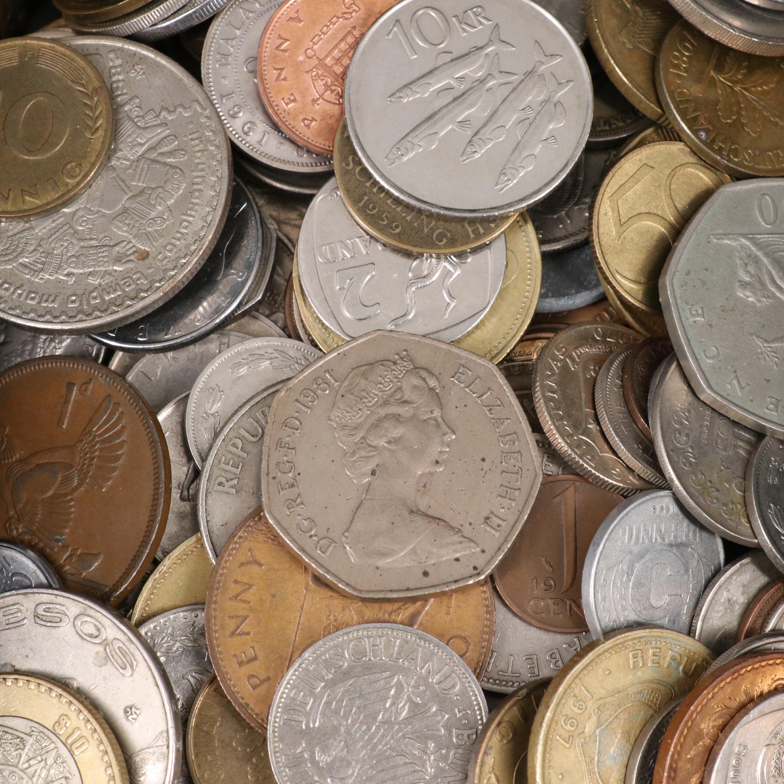 Group of Over 350 Foreign Coins