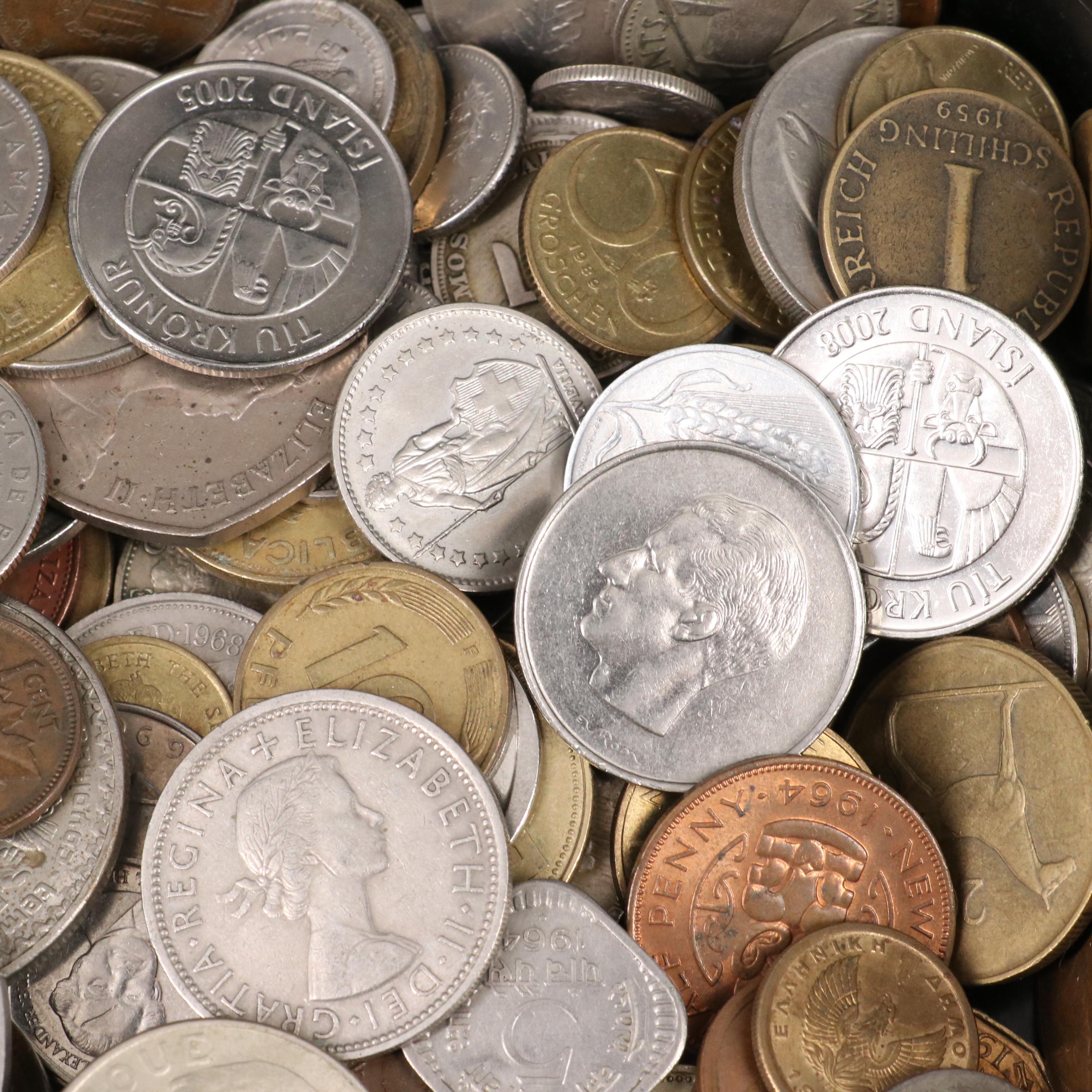 Group of Over 350 Foreign Coins