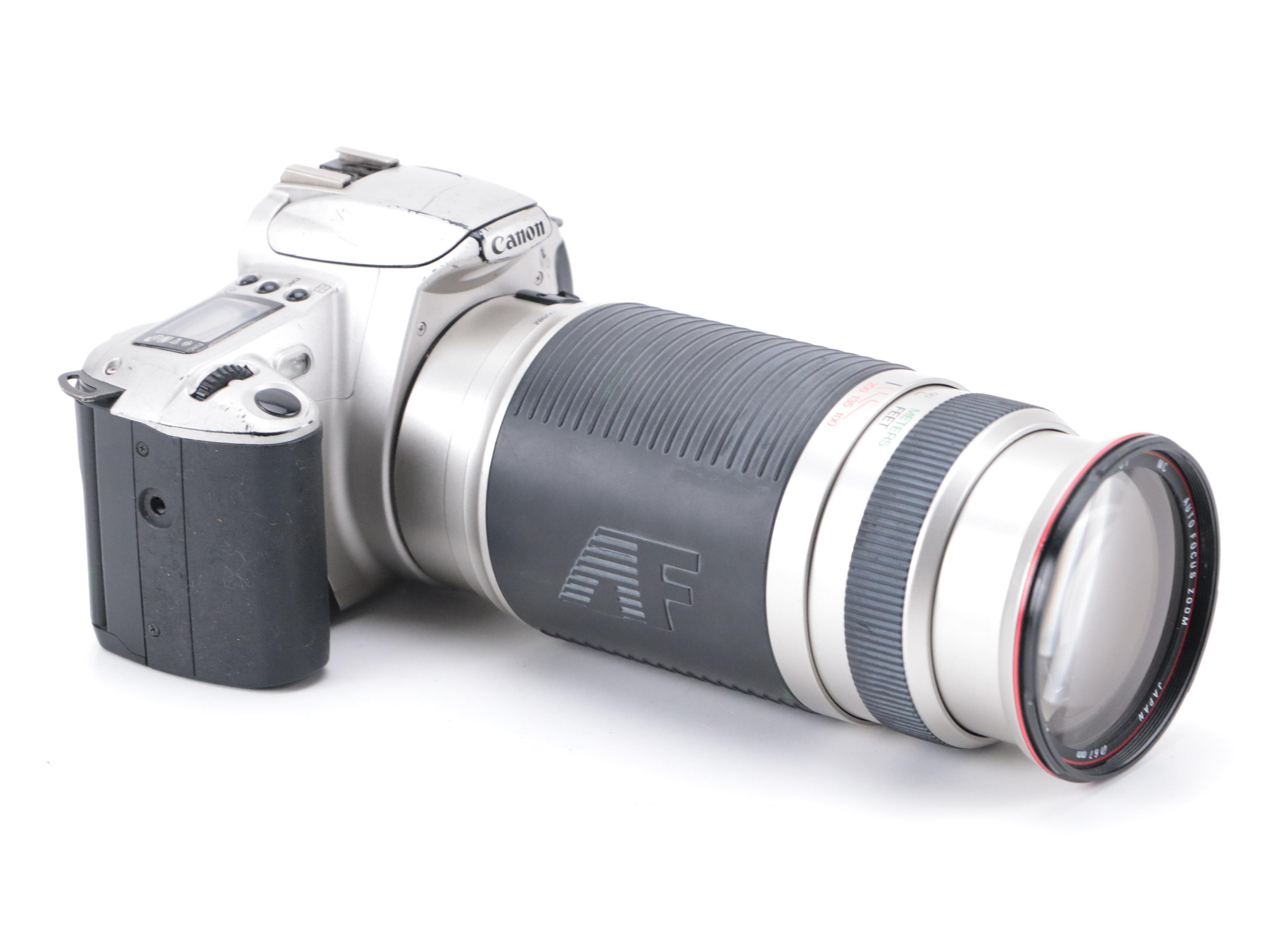 Canon EOS Rebel 2000 and EOS Elan II E 35mm Film Cameras With Lenses