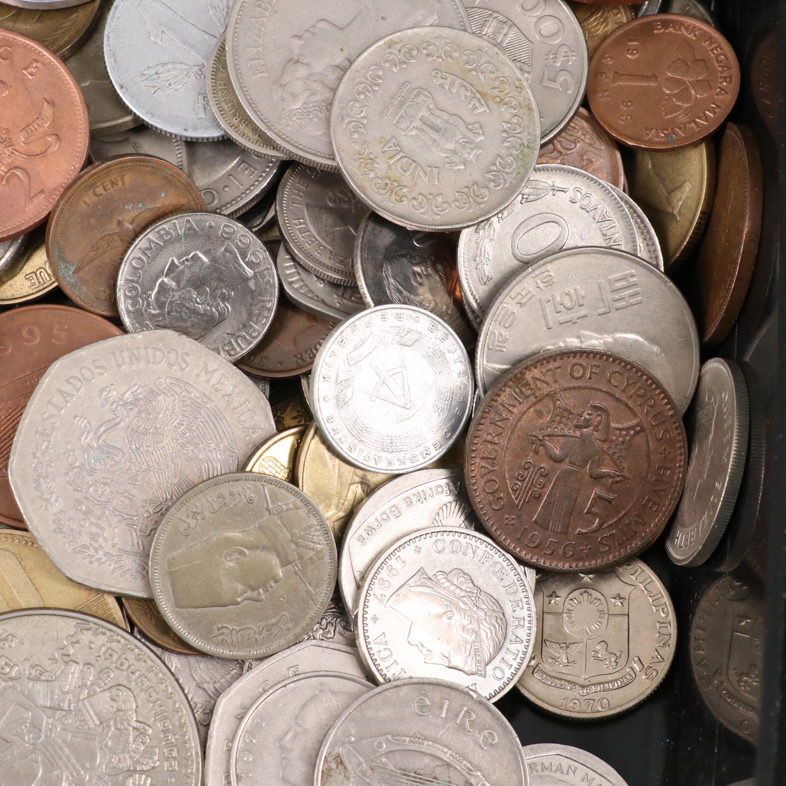 Group of Over 350 Foreign Coins