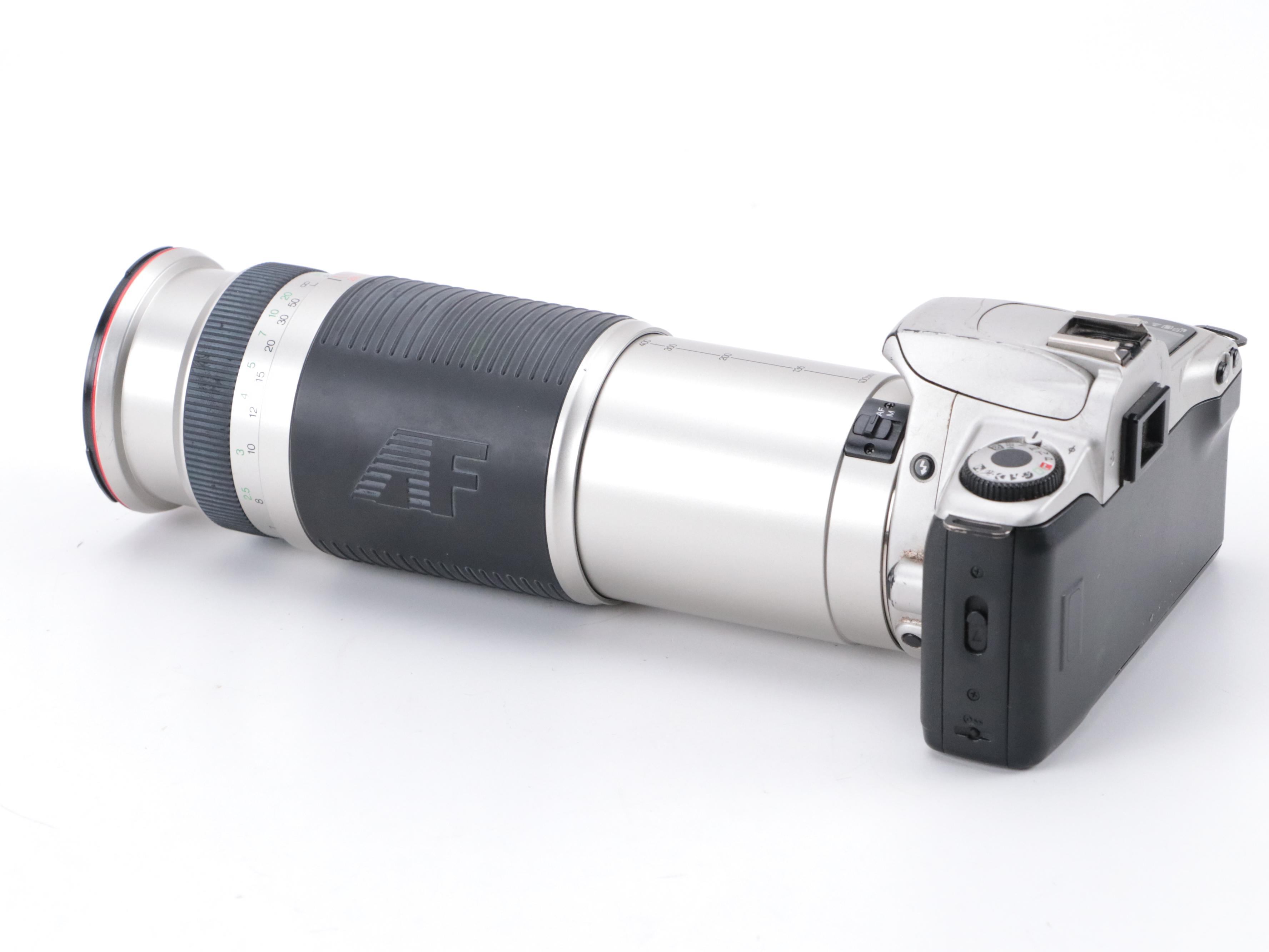 Canon EOS Rebel 2000 and EOS Elan II E 35mm Film Cameras With Lenses