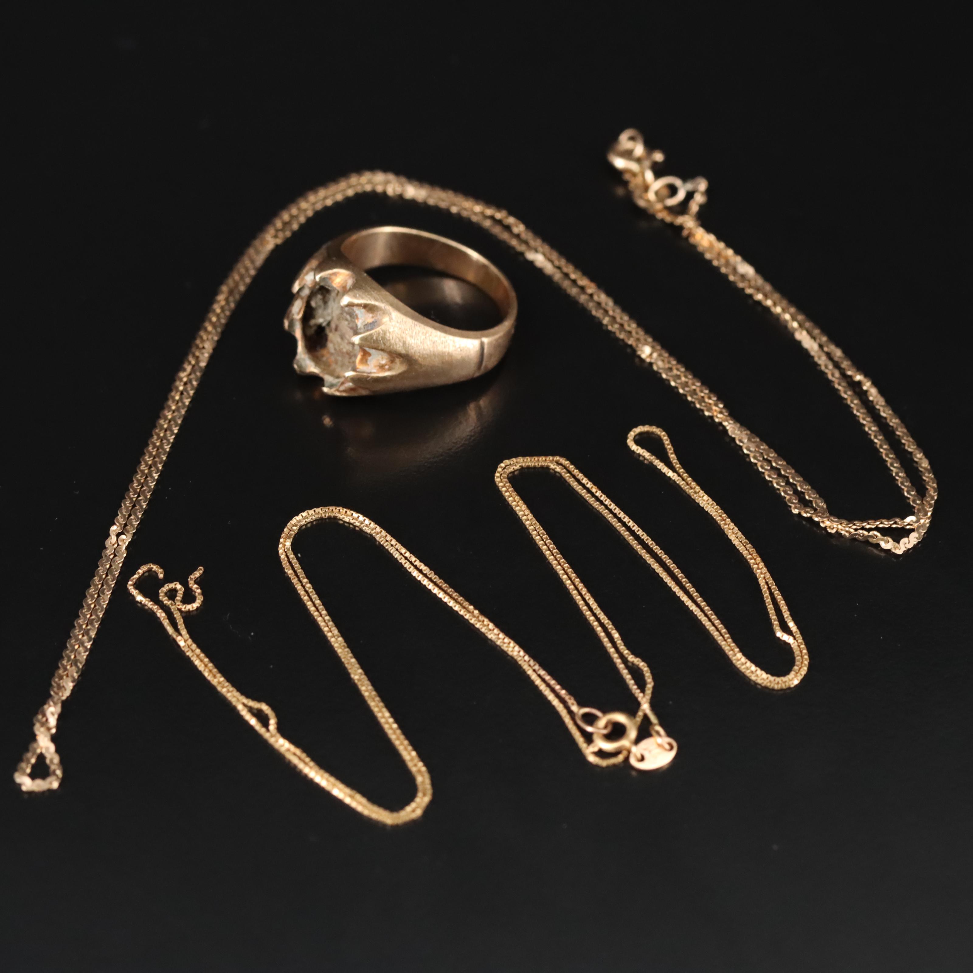 10K and 14K Scrap Gold Lot