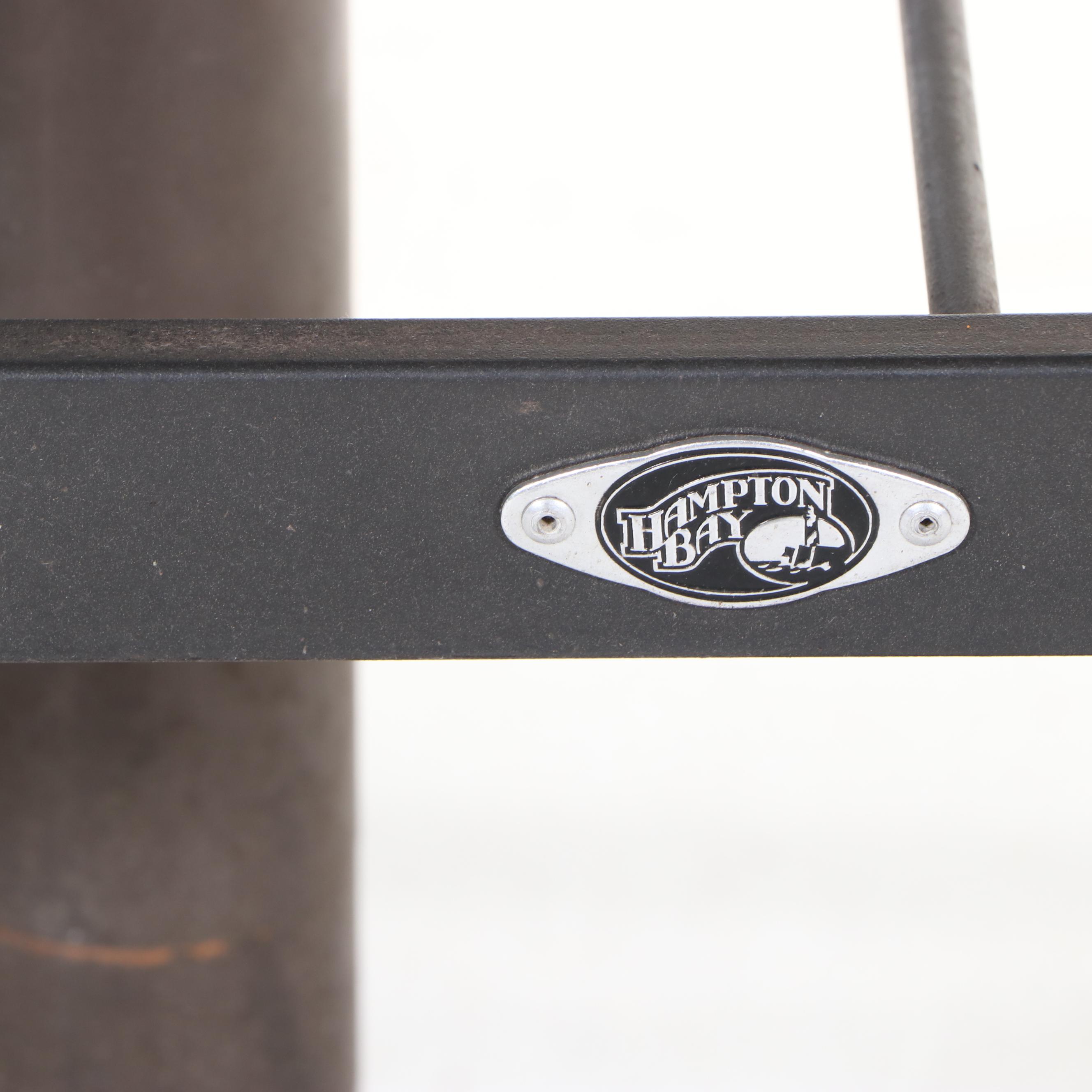 Eight-Piece Powder-Coated Metal Patio Dining Set, Incl. Hampton Bay