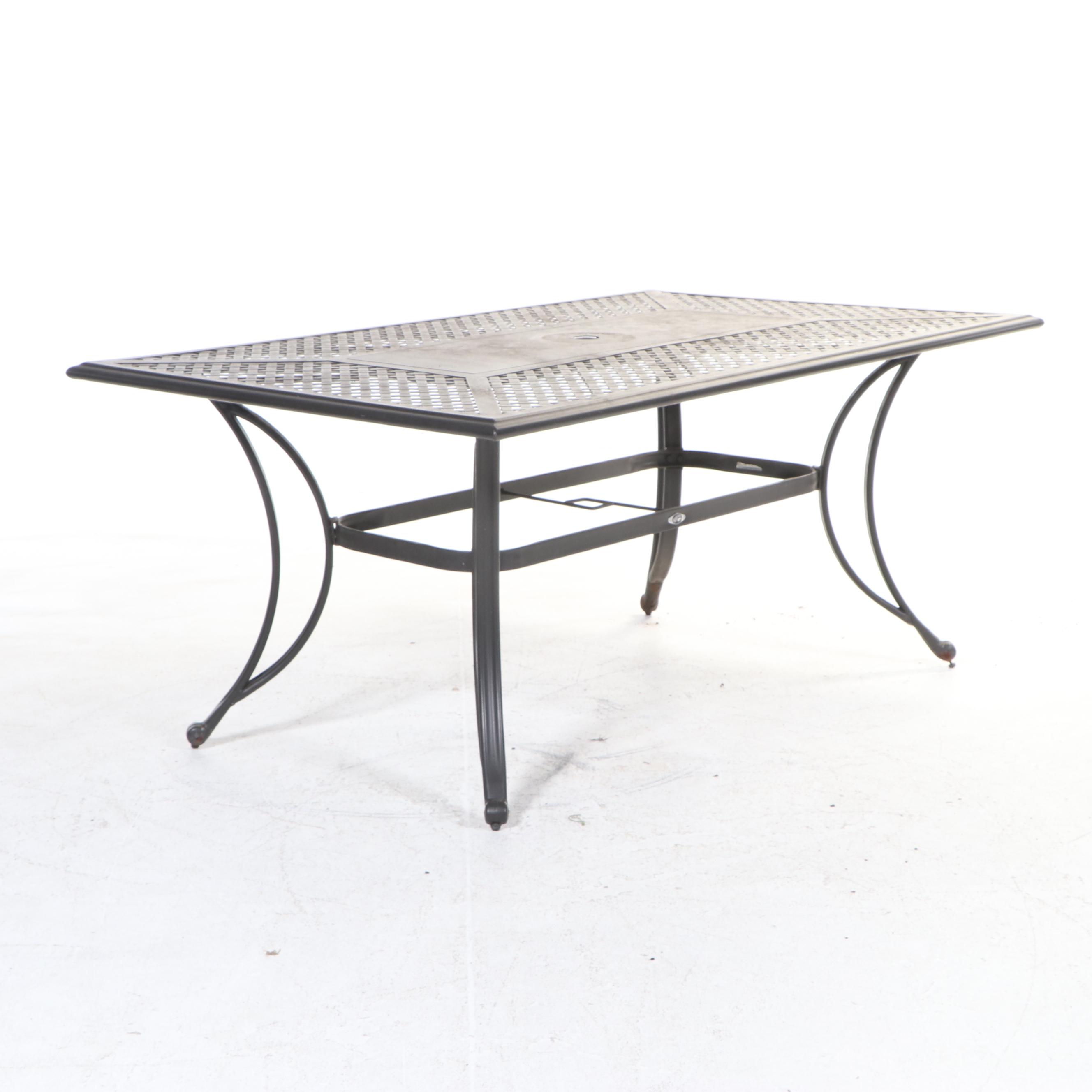 EightPiece PowderCoated Metal Patio Dining Set, Incl. Hampton Bay EBTH