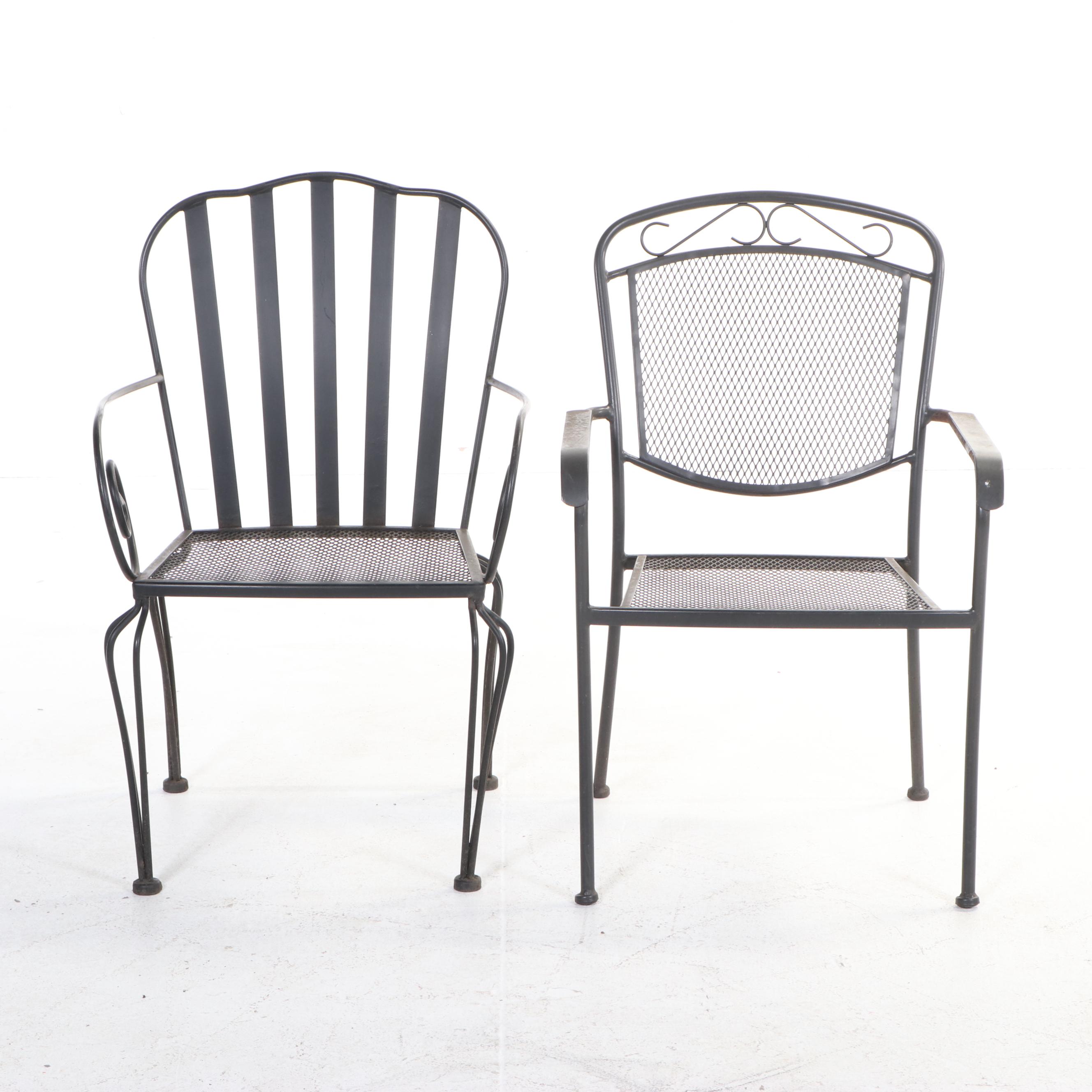 Eight-Piece Powder-Coated Metal Patio Dining Set, Incl. Hampton Bay