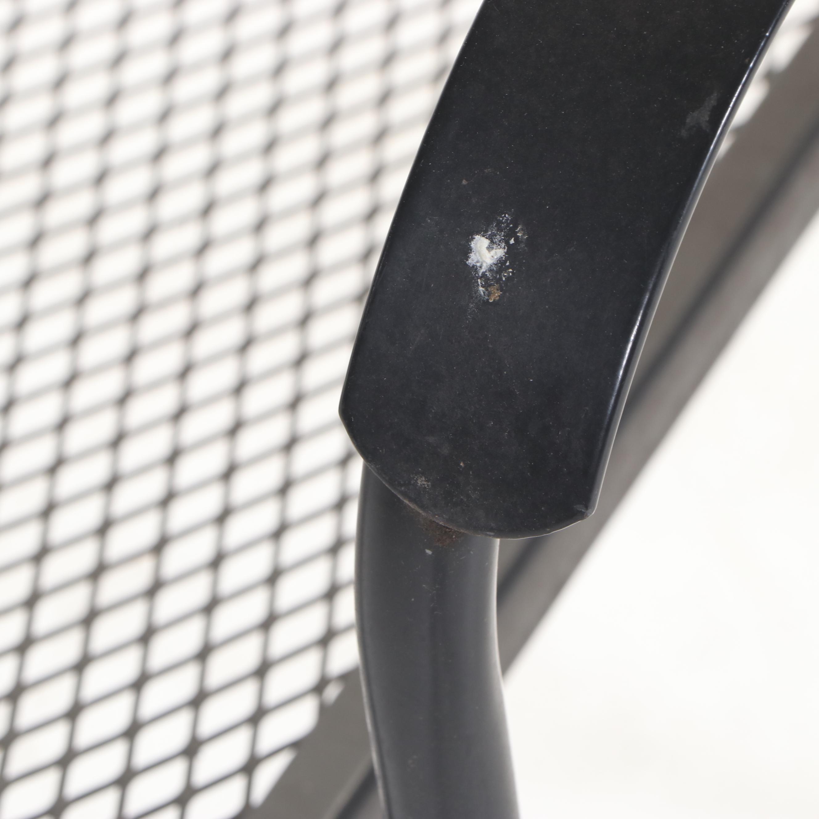 Eight-Piece Powder-Coated Metal Patio Dining Set, Incl. Hampton Bay