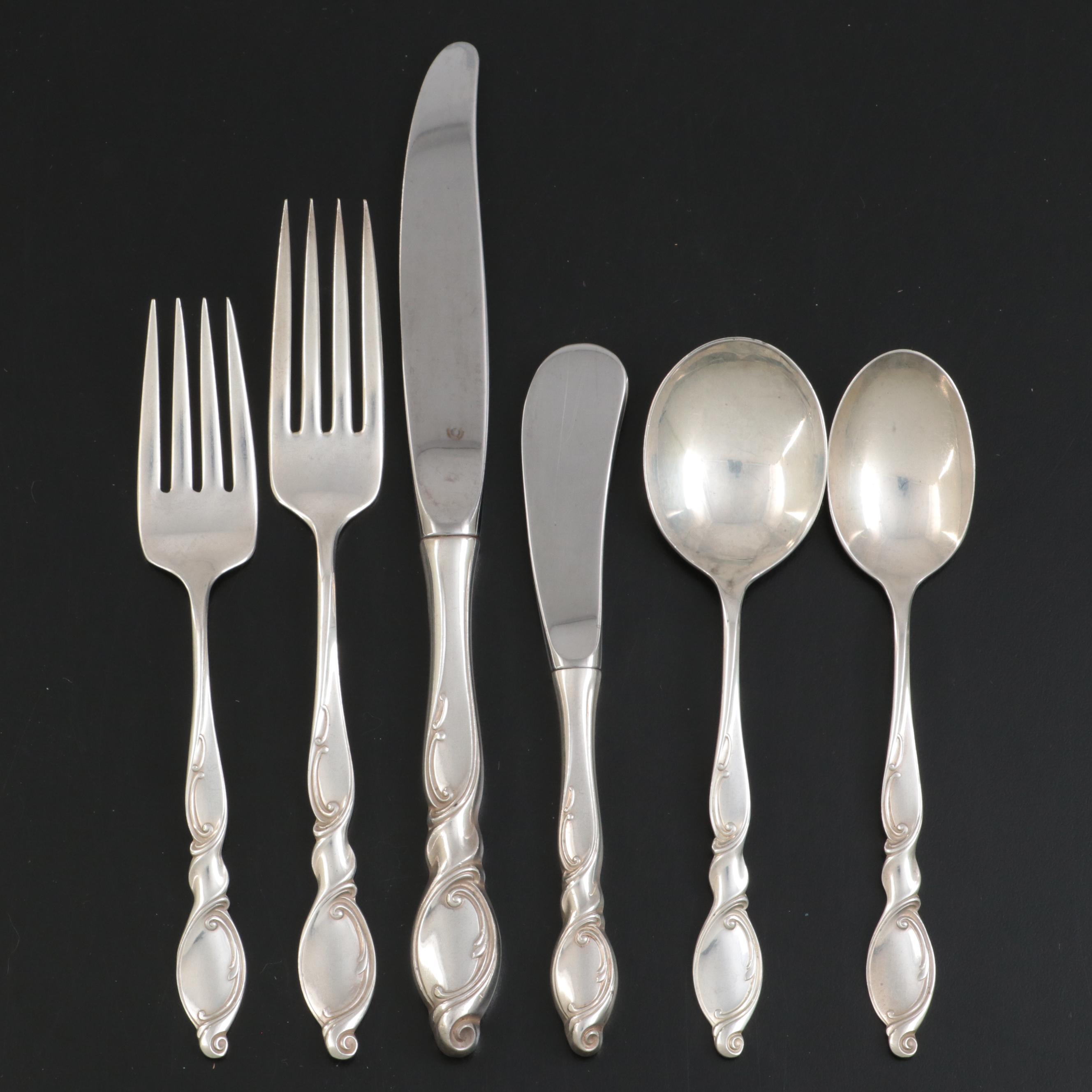 Wallace "Silver Swirl" Sterling Silver Flatware and Serving Utensils