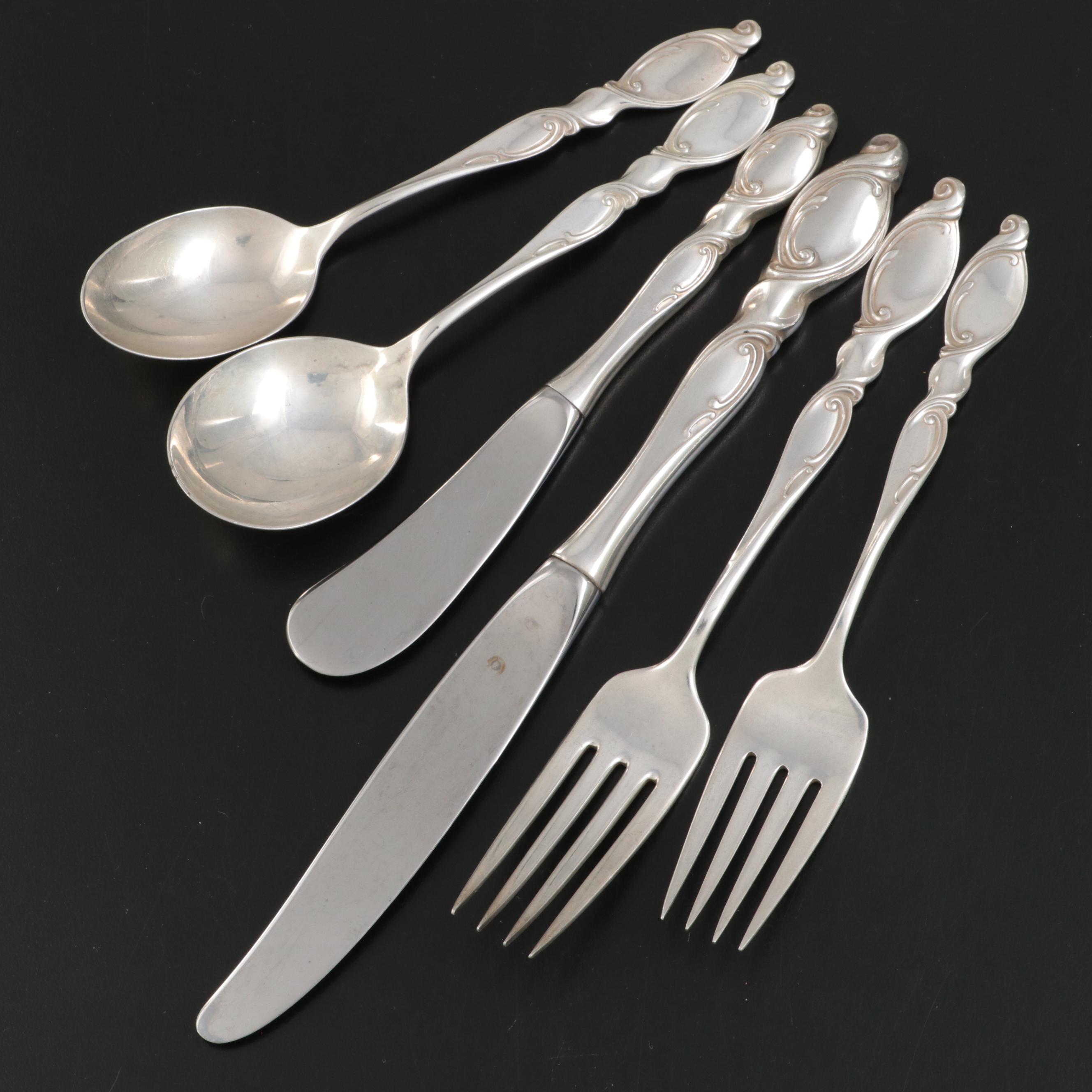 Wallace "Silver Swirl" Sterling Silver Flatware and Serving Utensils