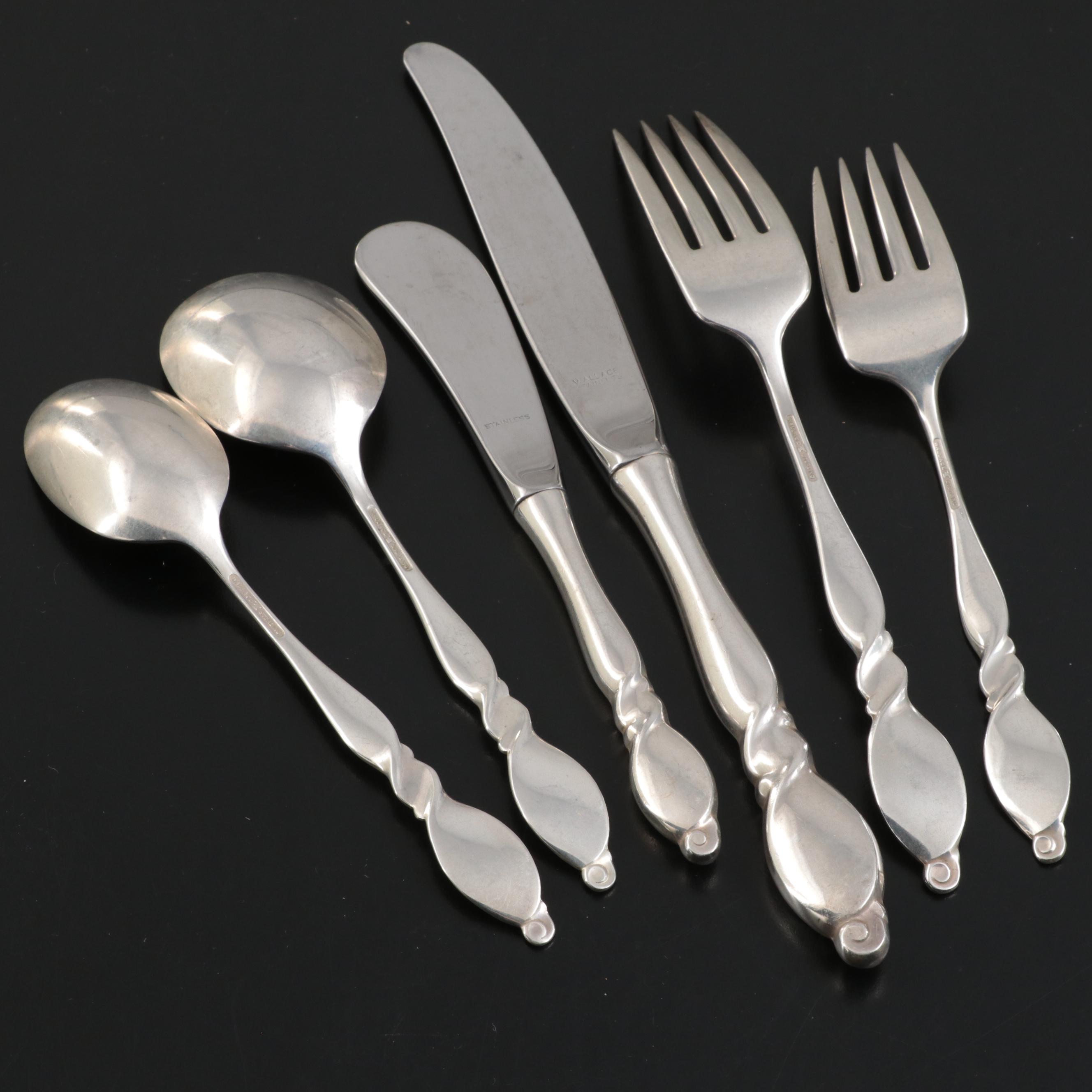 Wallace "Silver Swirl" Sterling Silver Flatware and Serving Utensils