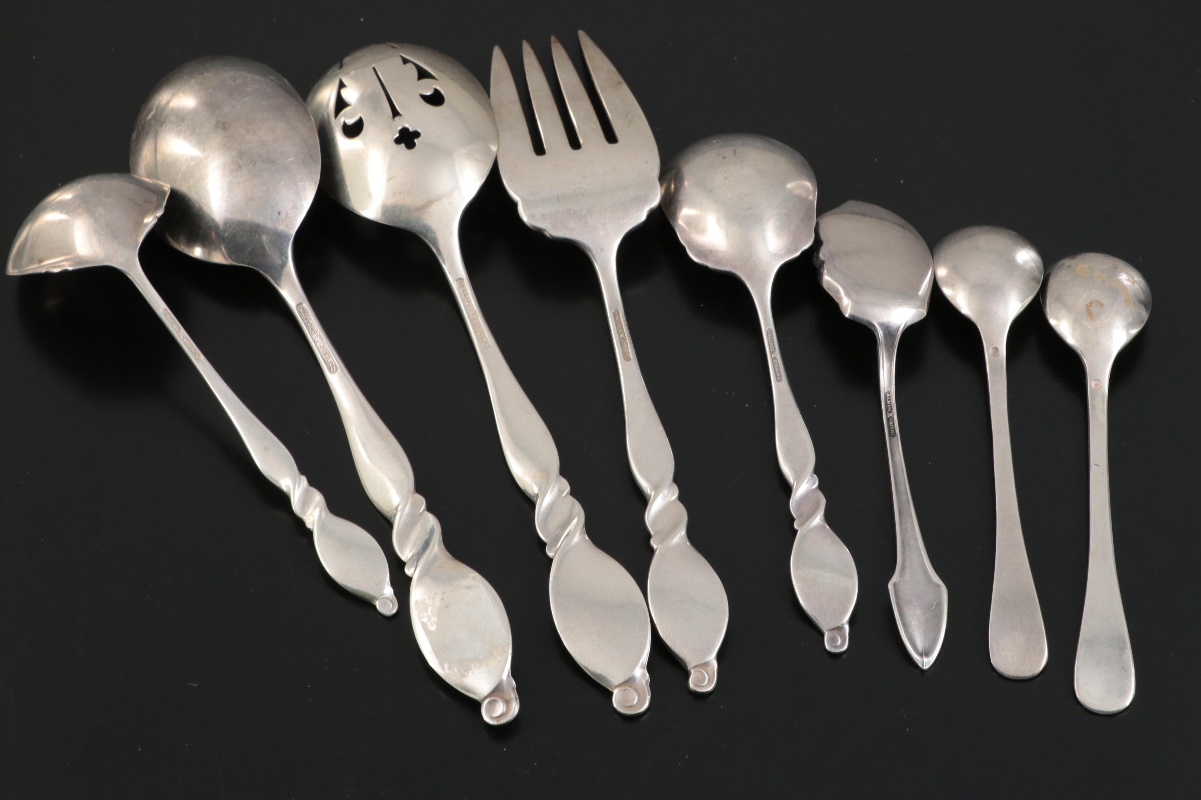 Wallace "Silver Swirl" Sterling Silver Flatware and Serving Utensils