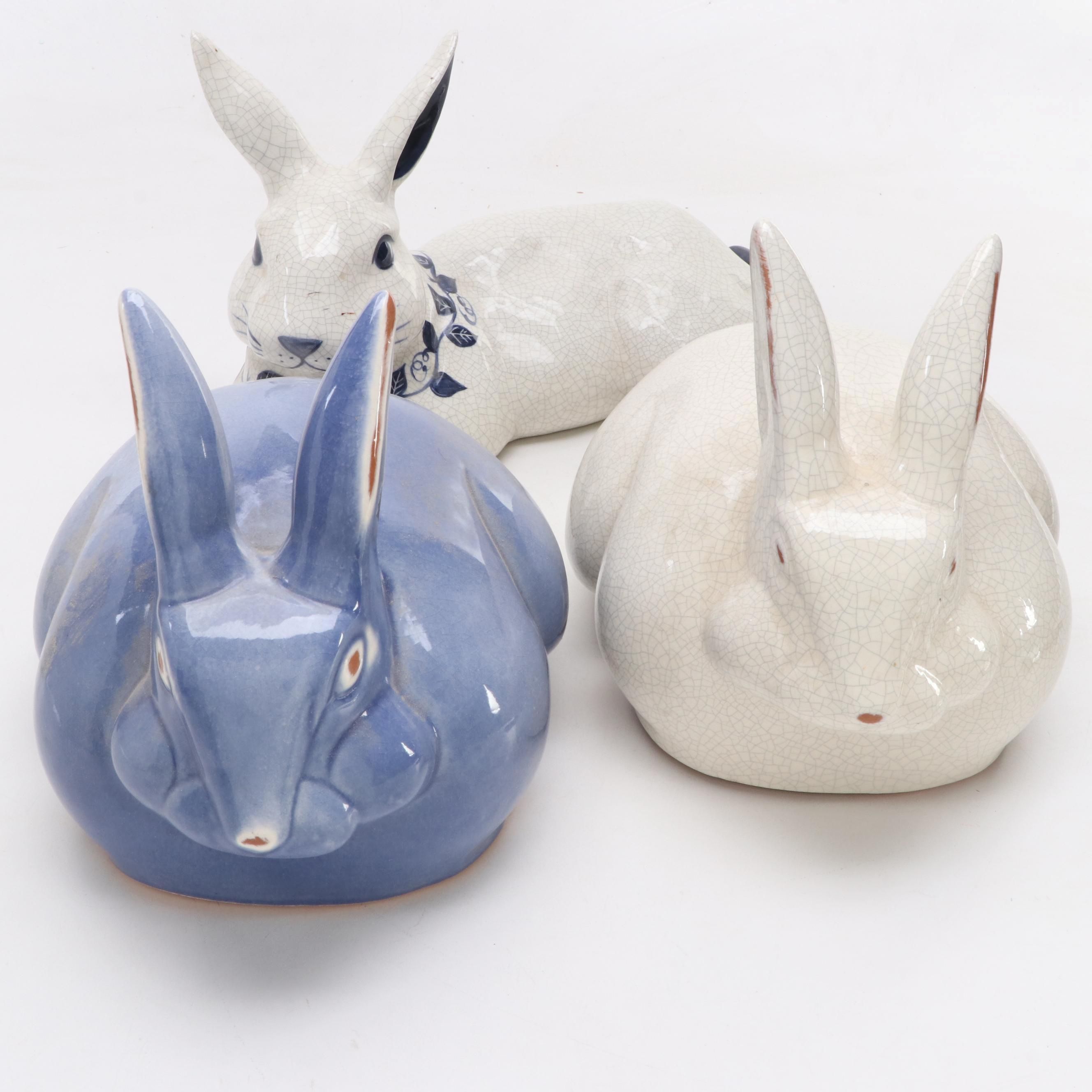 Ceramic Rabbit Figurines