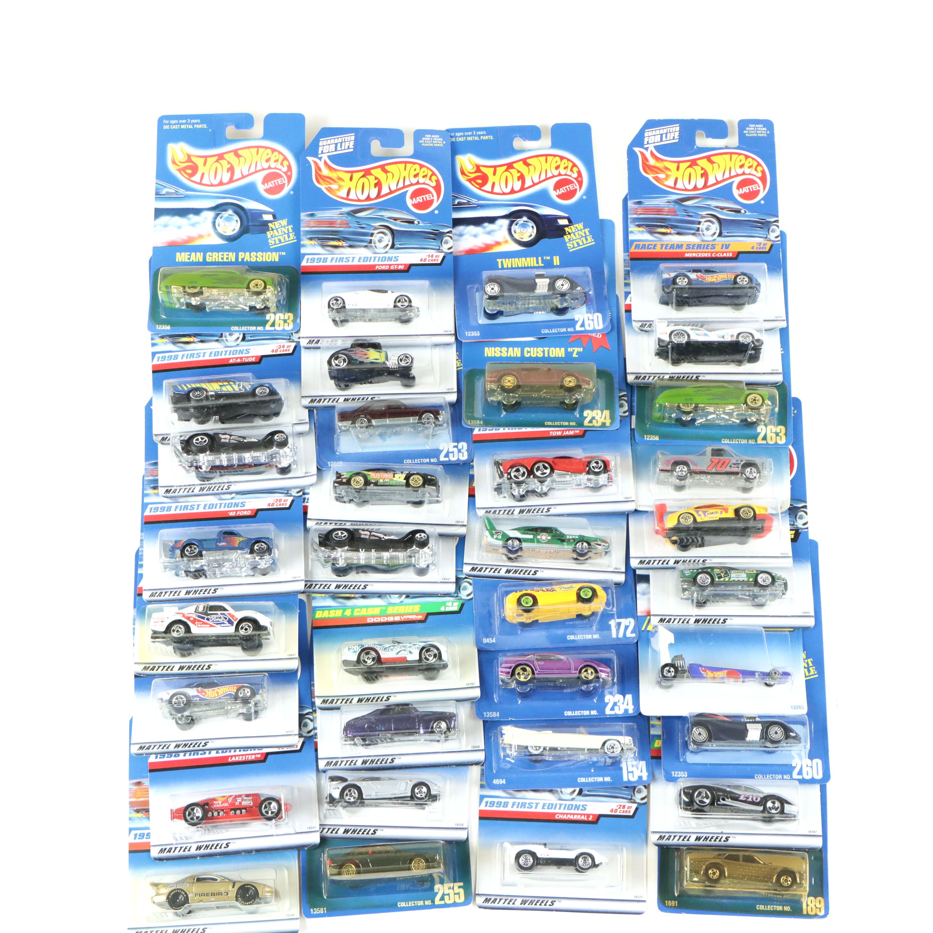 Mattel Hot Wheels 1998 First Editions and Other Hot Wheels Toy Cars