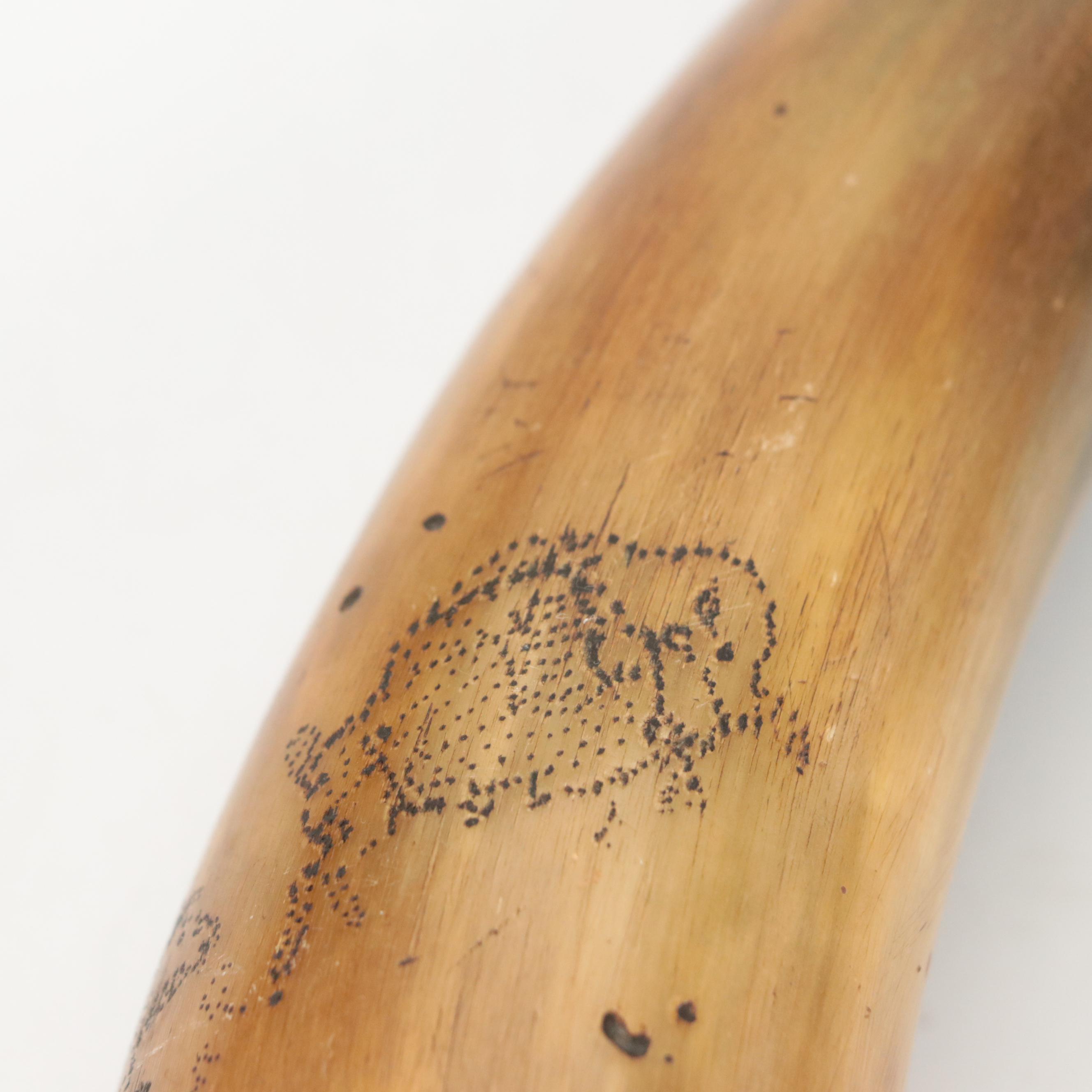 Gun Powder Horn with Engraved Design