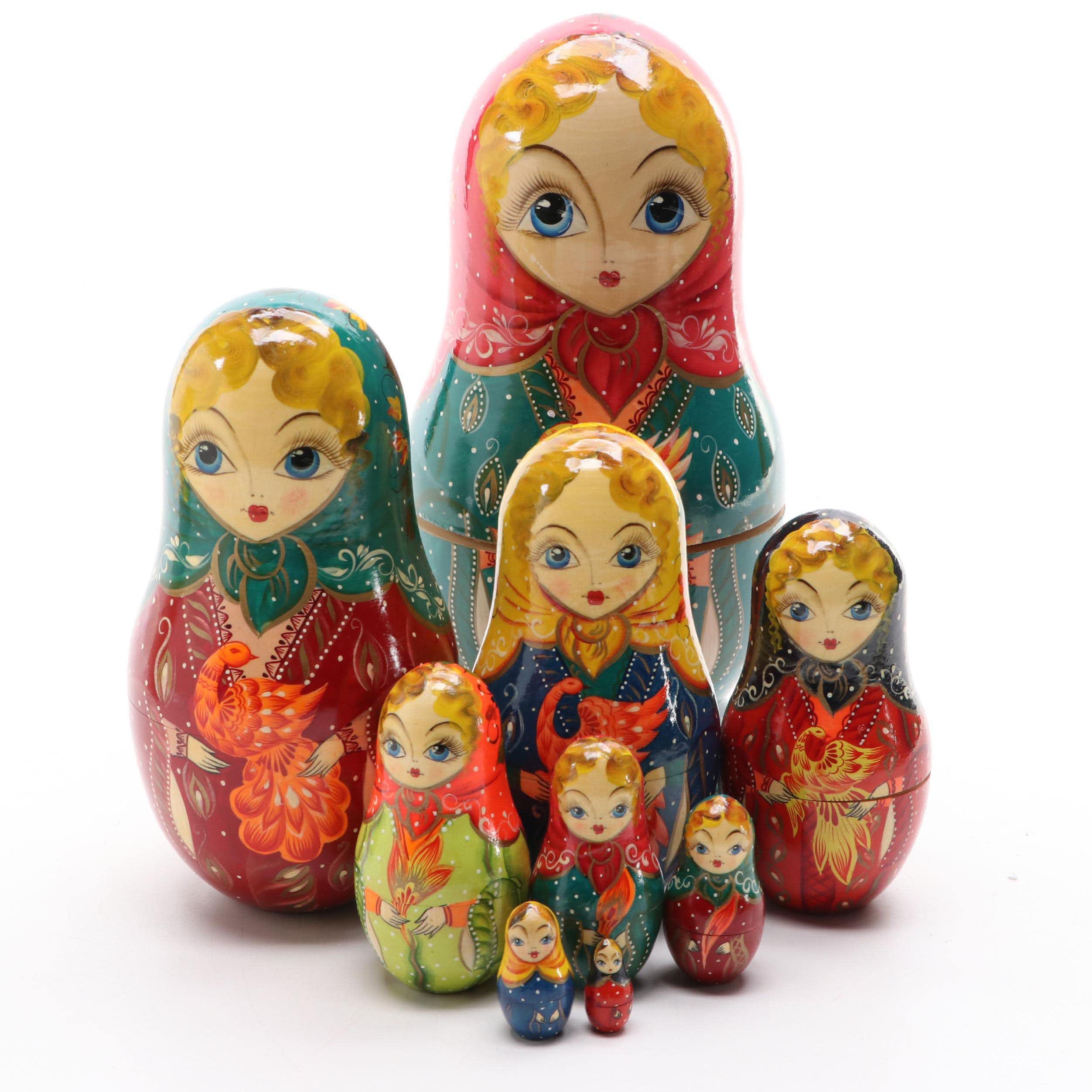 Russian Wooden Matryoshka Doll, 1992