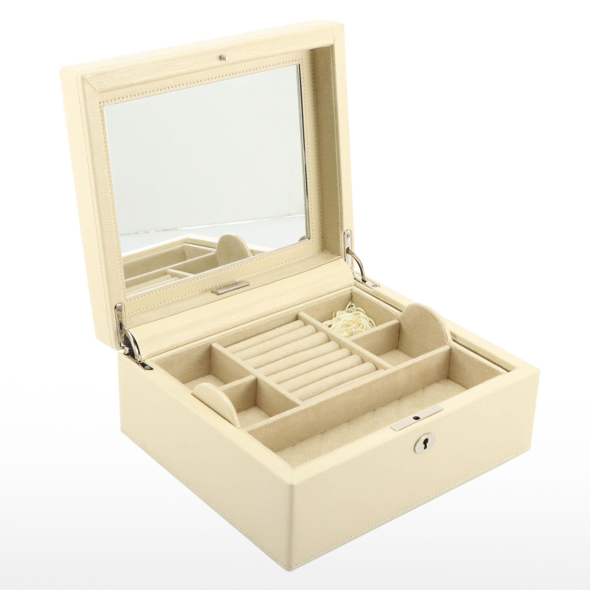 Wolf Leather Jewelry Organizer Case, New in Box