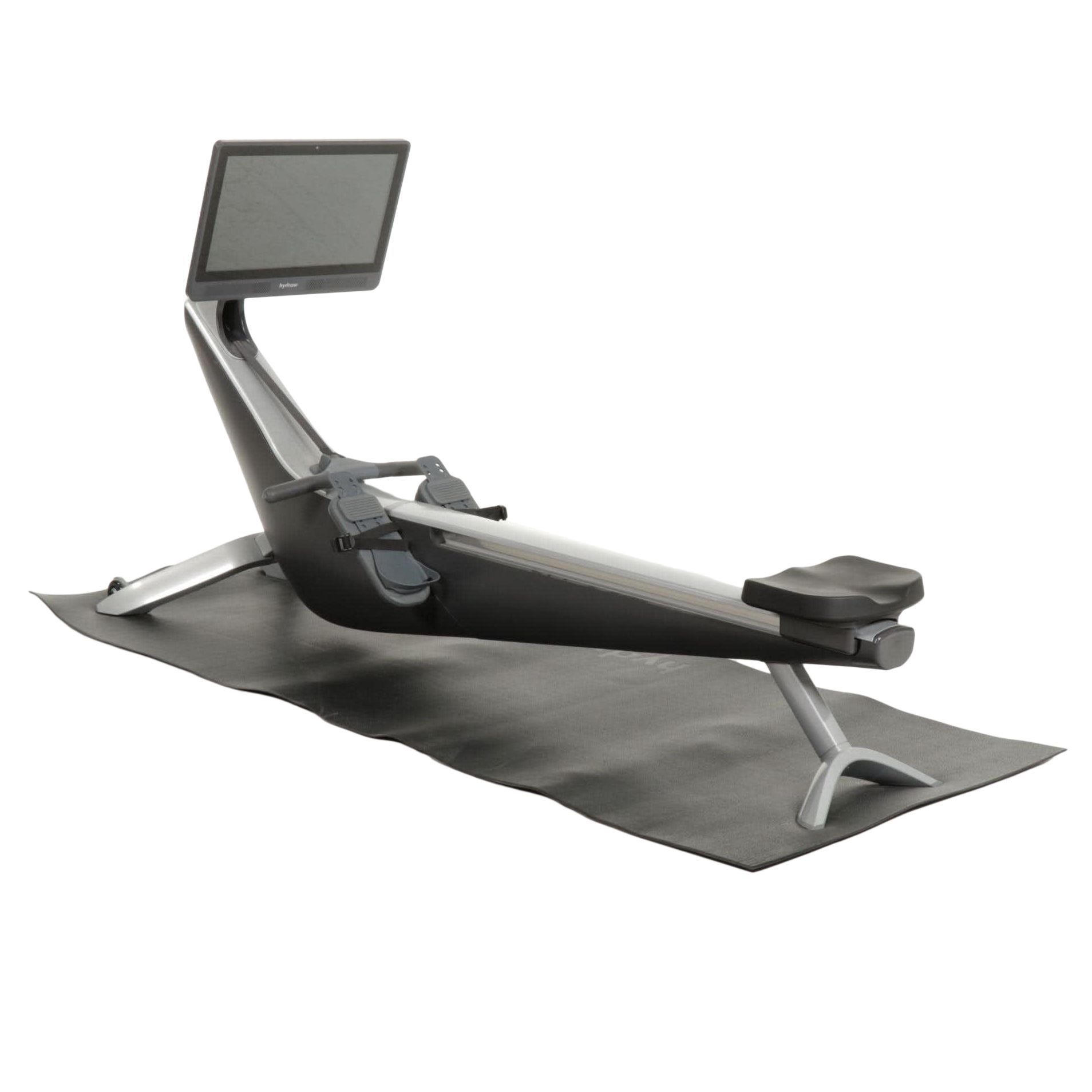 Hydrow Aluminum and Steel Rowing Machine with Pivoting Display Monitor and Mat