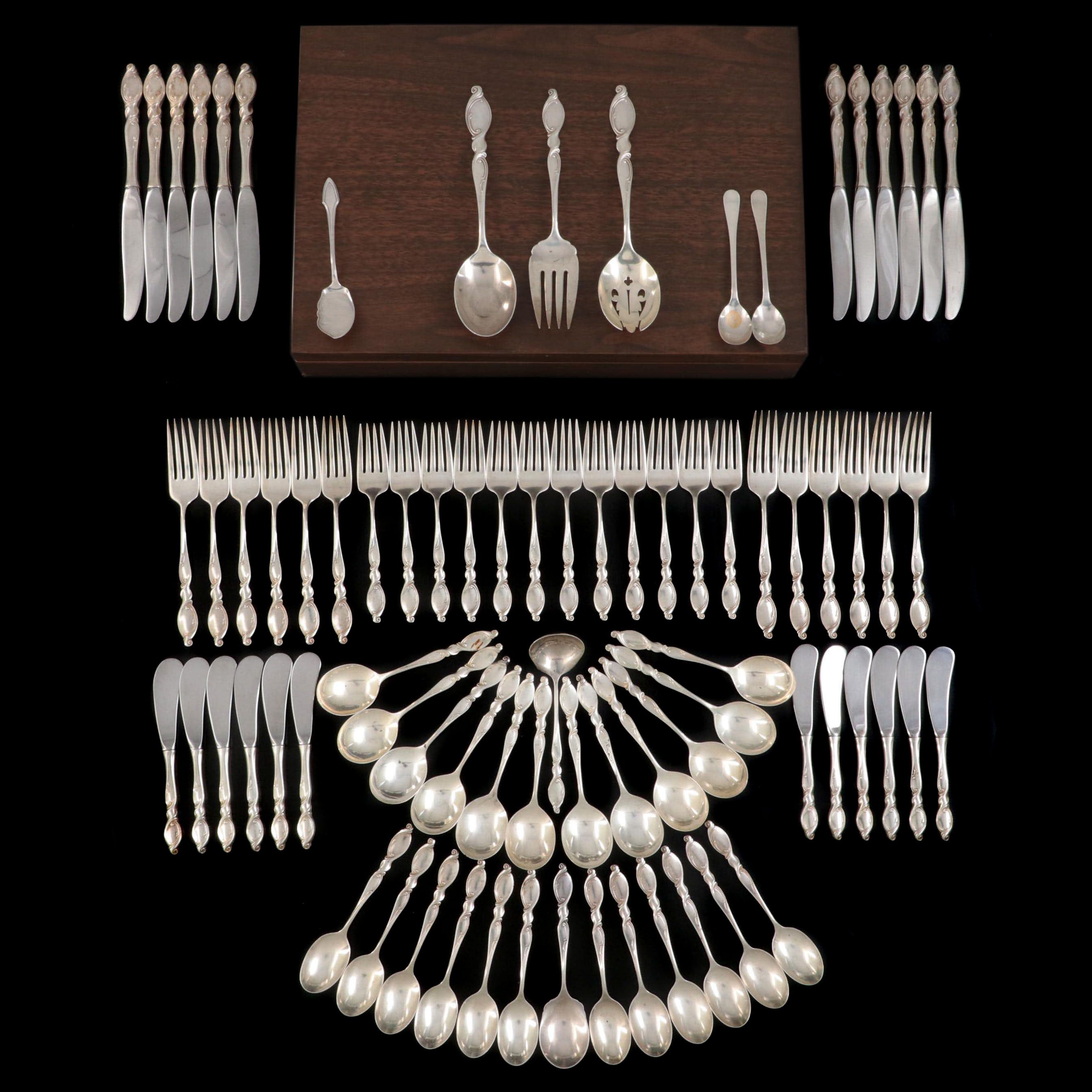 Wallace "Silver Swirl" Sterling Silver Flatware and Serving Utensils
