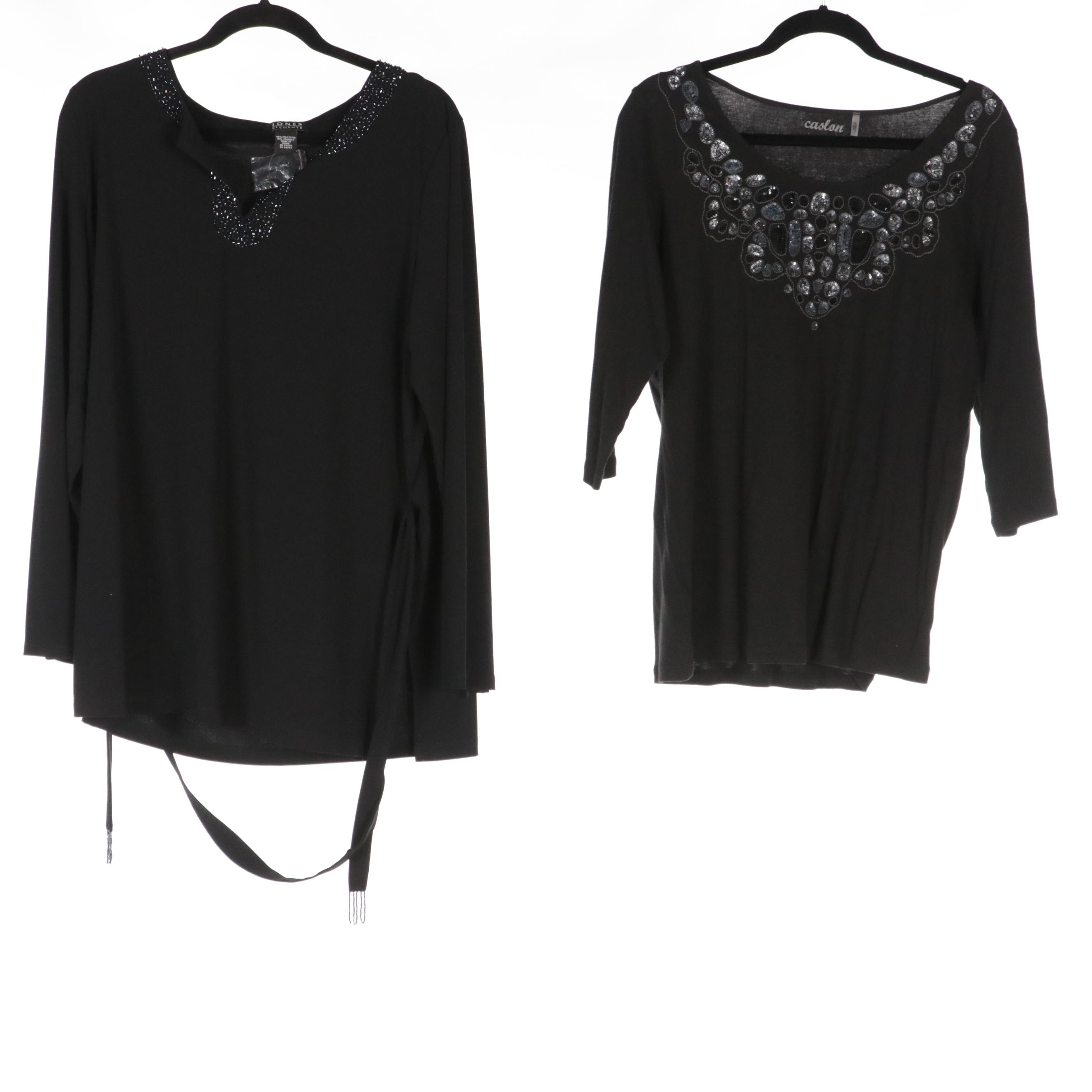 Tory Burch, Charter Club, & More Embellished Long Sleeve Tops, Sweater & Blouse